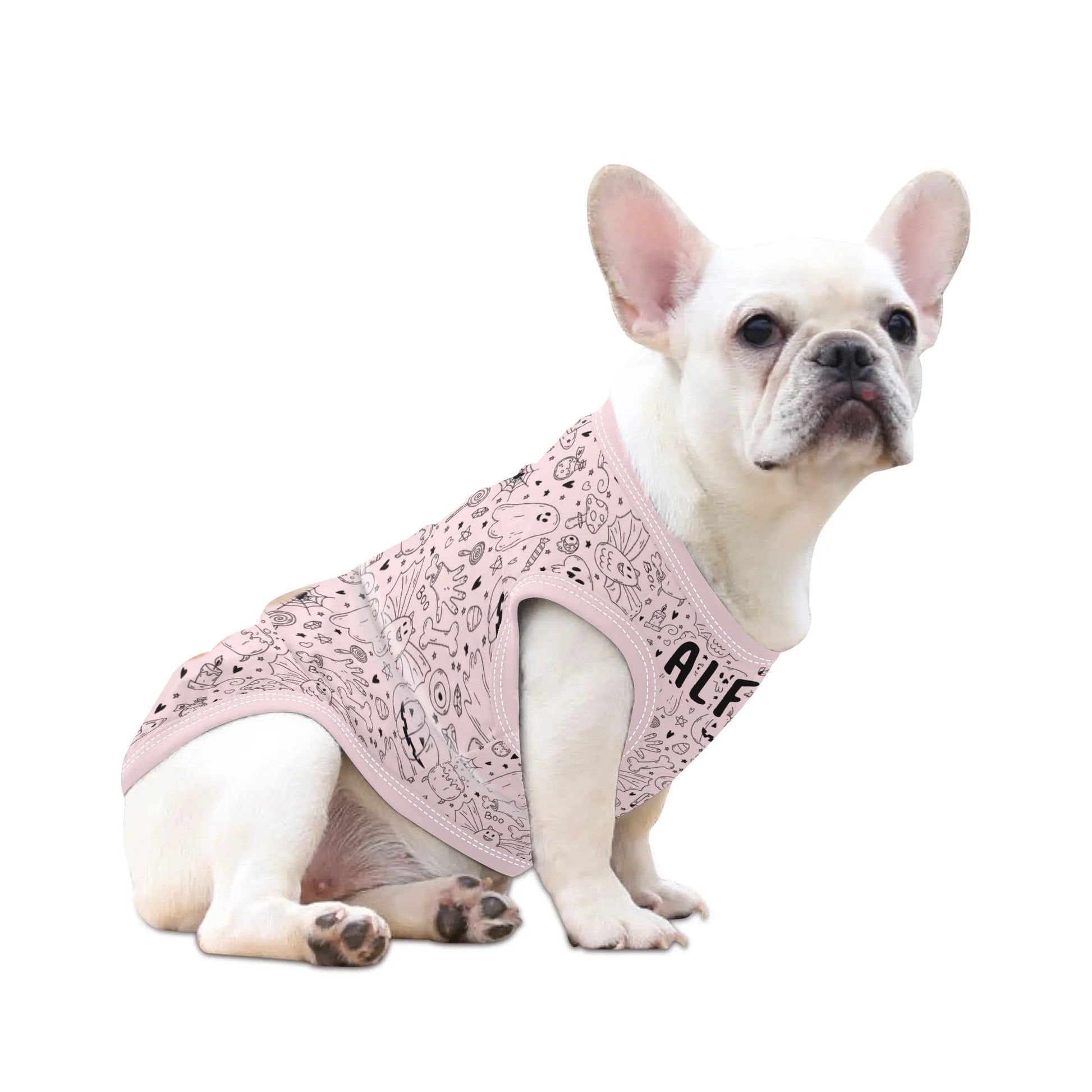 Adorable Halloween Pet Shirt ā Lightweight Outfit for Dogs & Cats with Spooky Prints - De Krys