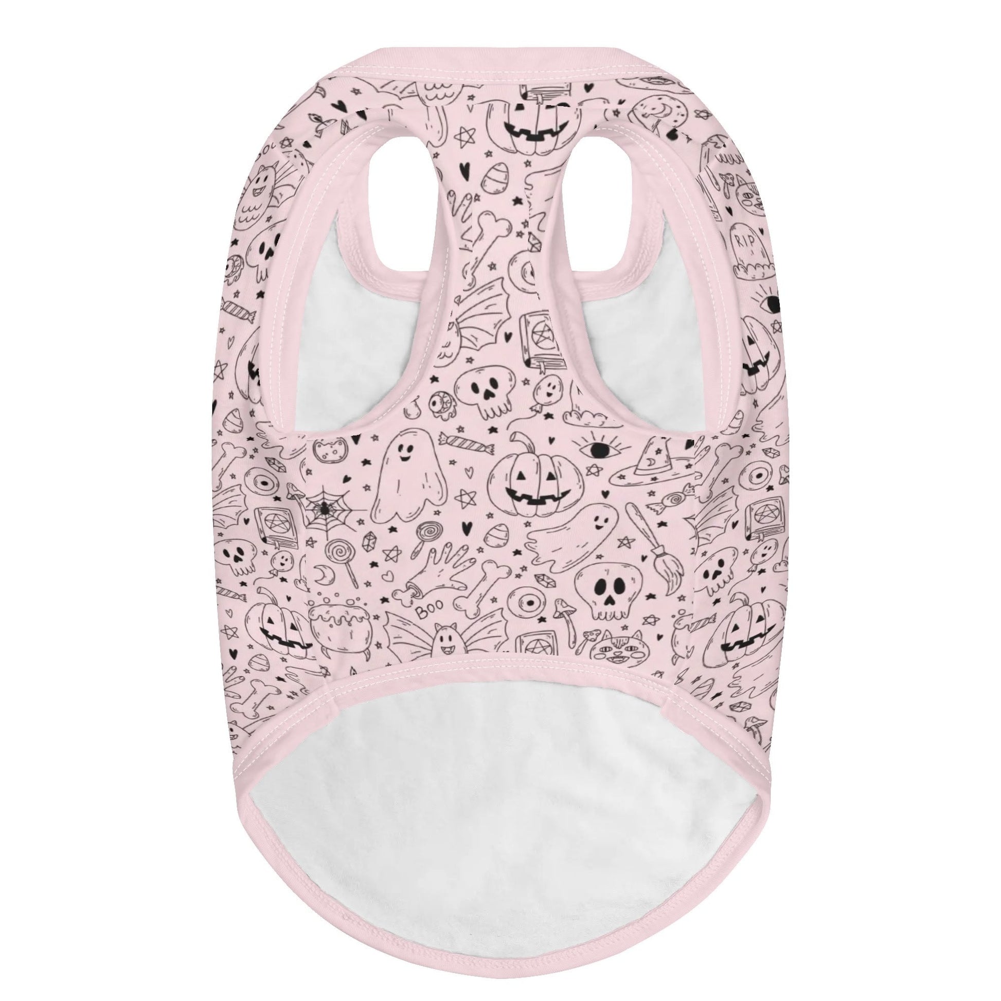 Adorable Halloween Pet Shirt ā Lightweight Outfit for Dogs & Cats with Spooky Prints - De Krys