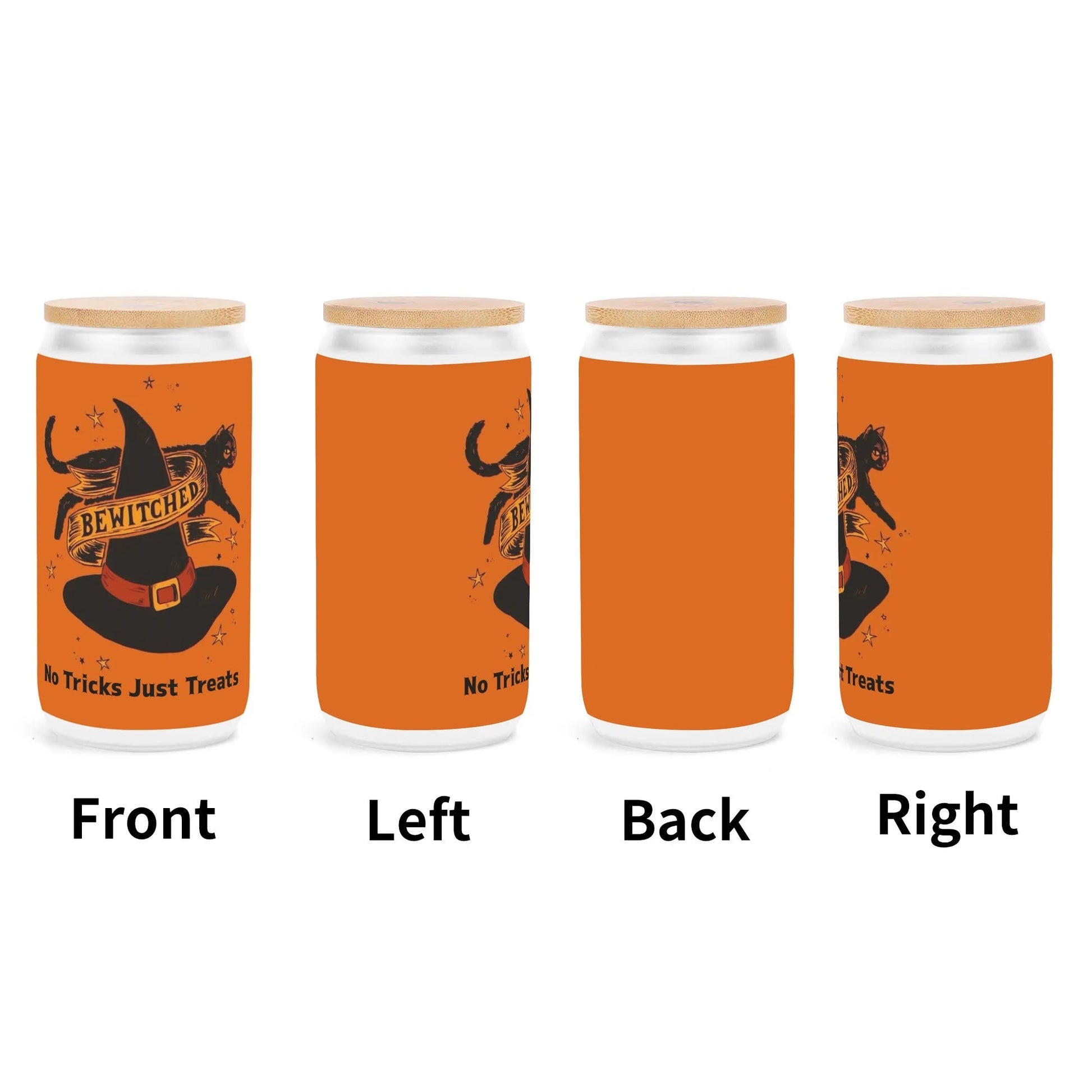 Bewitched Halloween Tumbler – “No Tricks Just Treats” | Customizable Text - De Krys