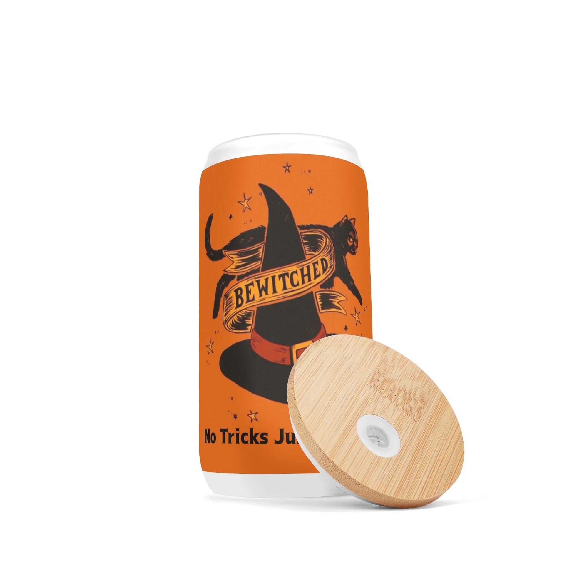 Bewitched Halloween Tumbler – “No Tricks Just Treats” | Customizable Text - De Krys
