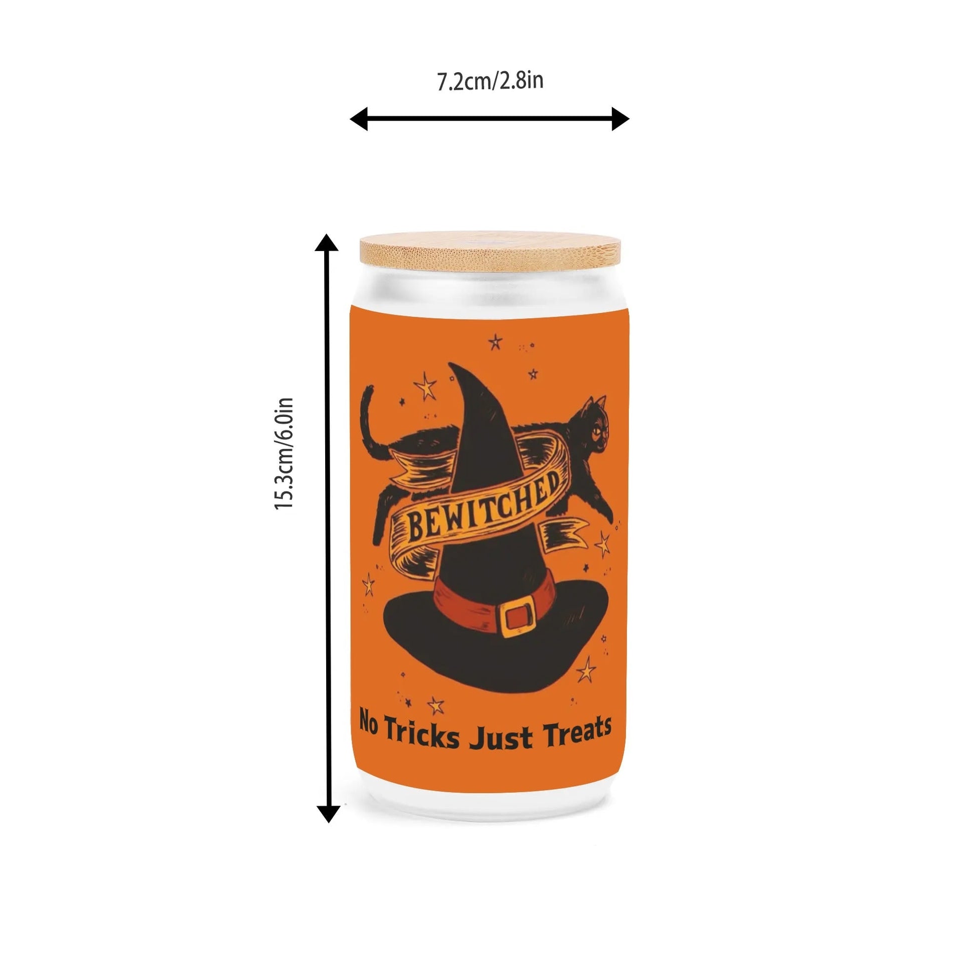 Bewitched Halloween Tumbler – “No Tricks Just Treats” | Customizable Text - De Krys