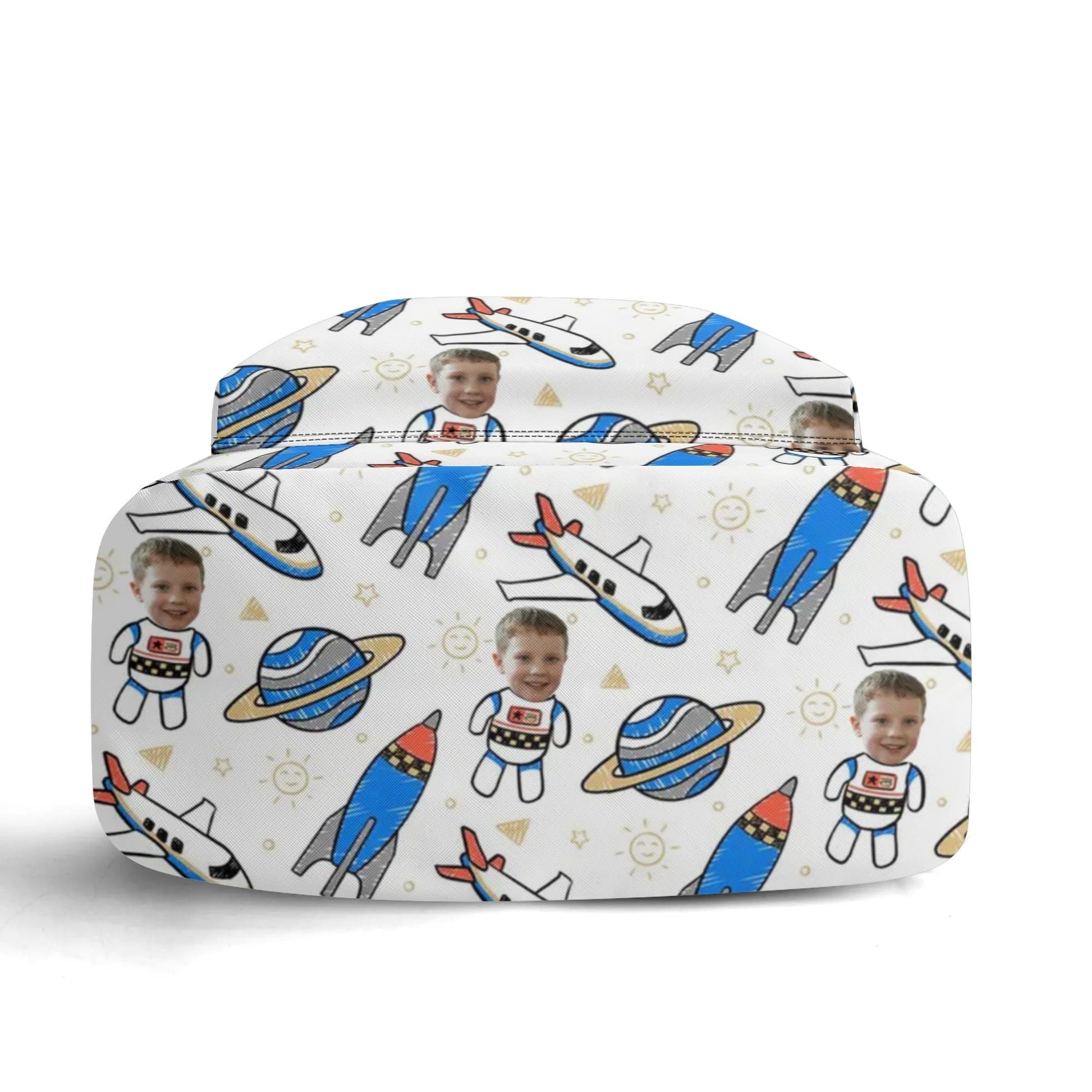 Custom Astronaut Kids Backpack – Space Themed Bag with Child’s Face - De Krys