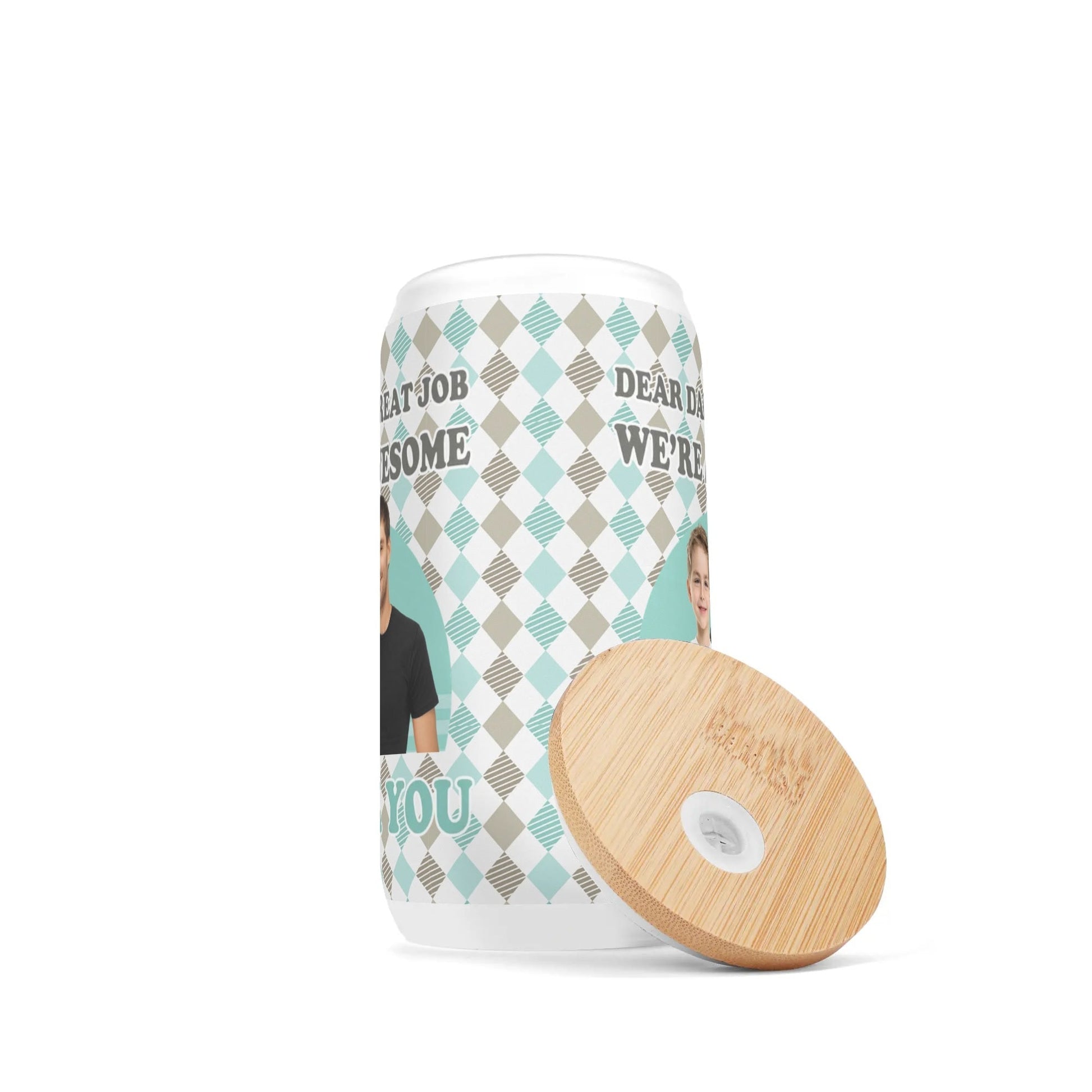 Custom Dad Photo Glass – “Dear Dad, We’re Awesome” Funny Gift - De Krys