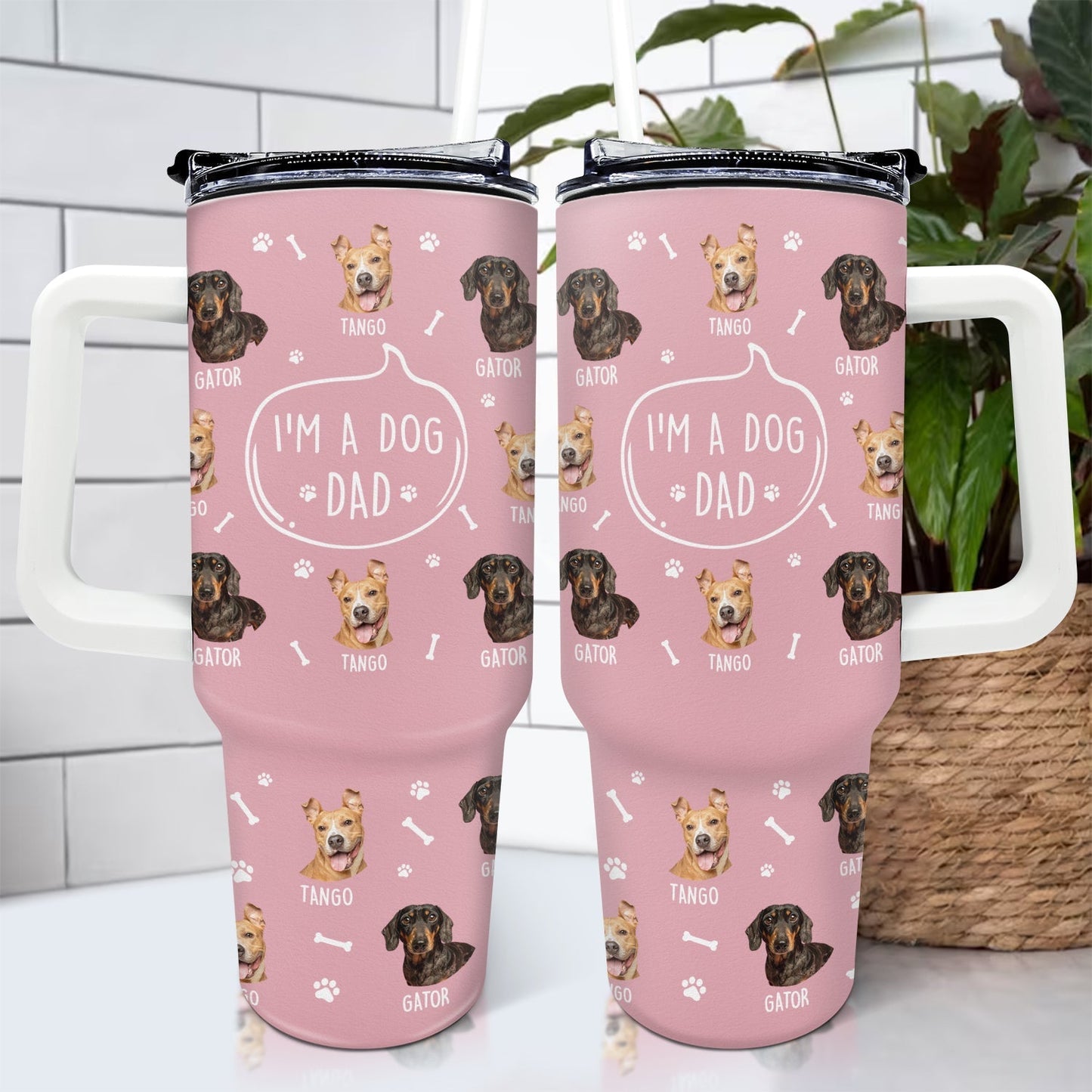 Custom Dog Lover Tumbler – Personalized Pet Travel Mug - De Krys