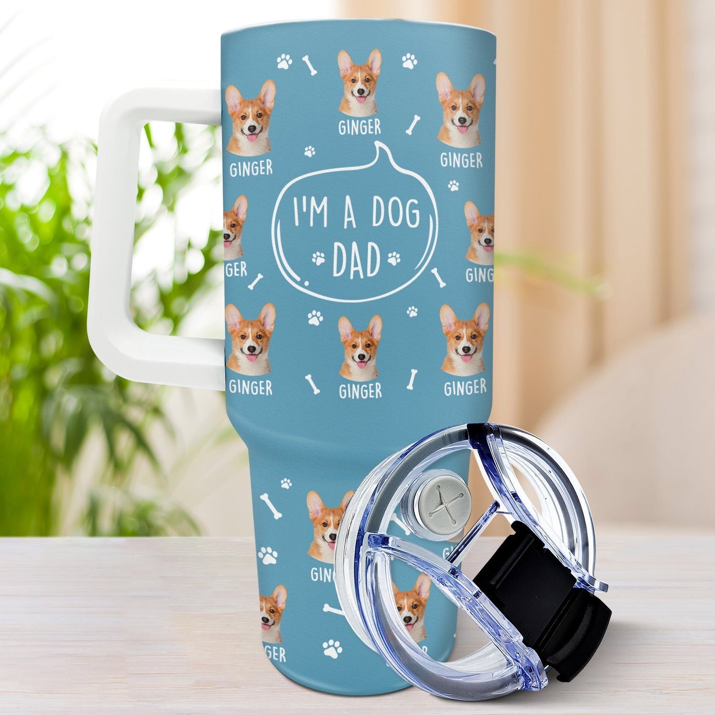 Custom Dog Lover Tumbler – Personalized Pet Travel Mug - De Krys