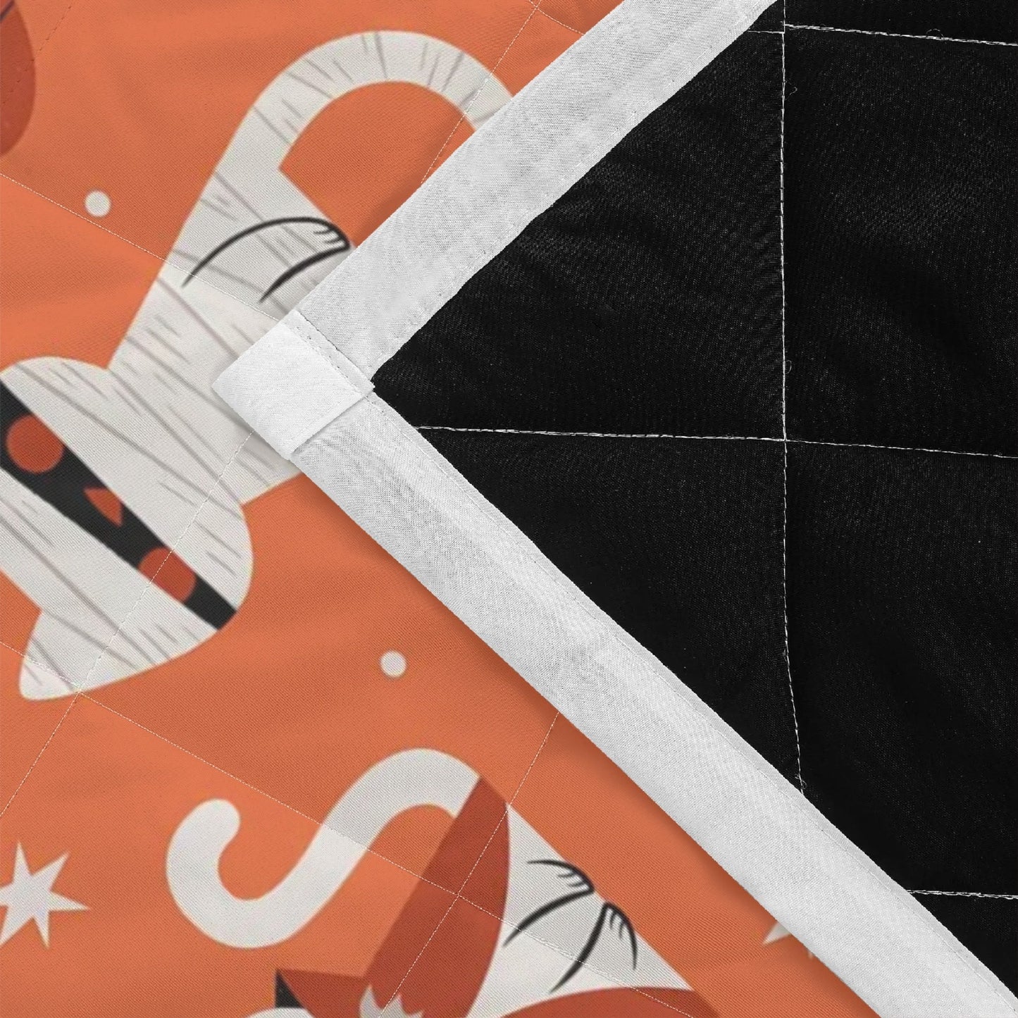 Custom Halloween Cat Quilt – Personalized Name Bedding Set - De Krys