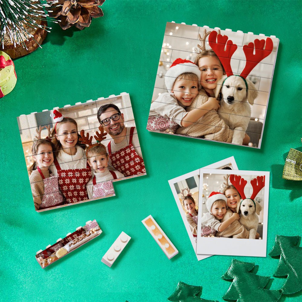 Custom Holiday Photo Block Puzzle – Buildable Keepsake - De Krys