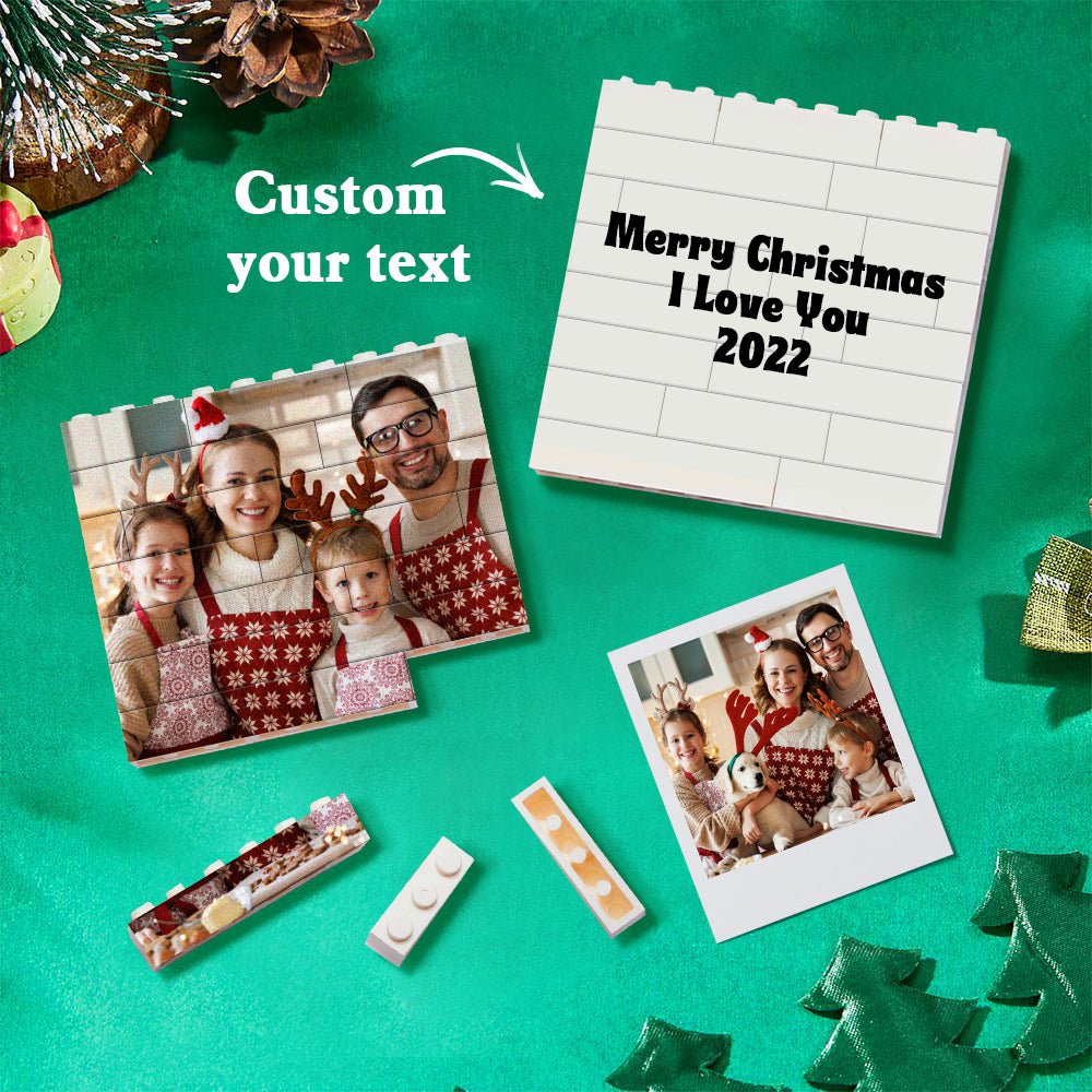 Custom Holiday Photo Block Puzzle – Buildable Keepsake - De Krys