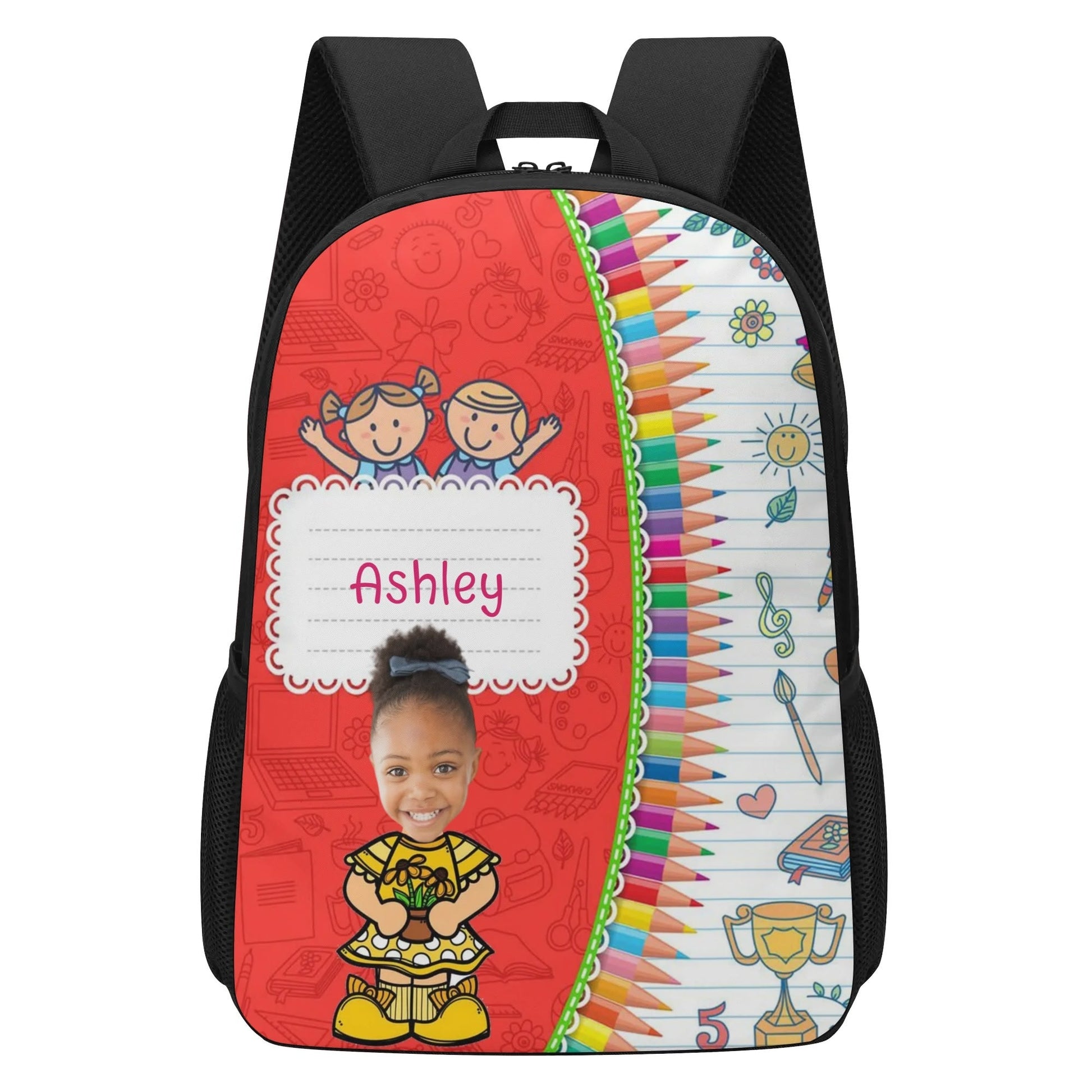 Custom Kids Backpack with Name & Photo – School Bag 🎒 - De Krys