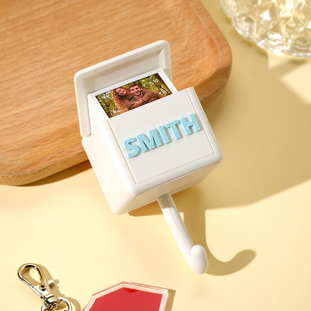 Custom Name Photo Hook | Personalized Key & Backpack Holder for Kids & Families - De Krys
