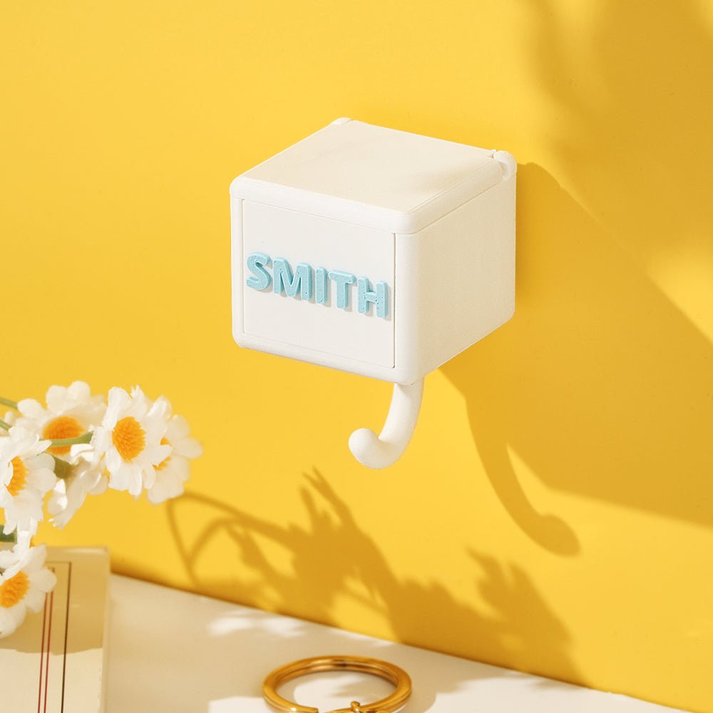 Custom Name Photo Hook | Personalized Key & Backpack Holder for Kids & Families - De Krys