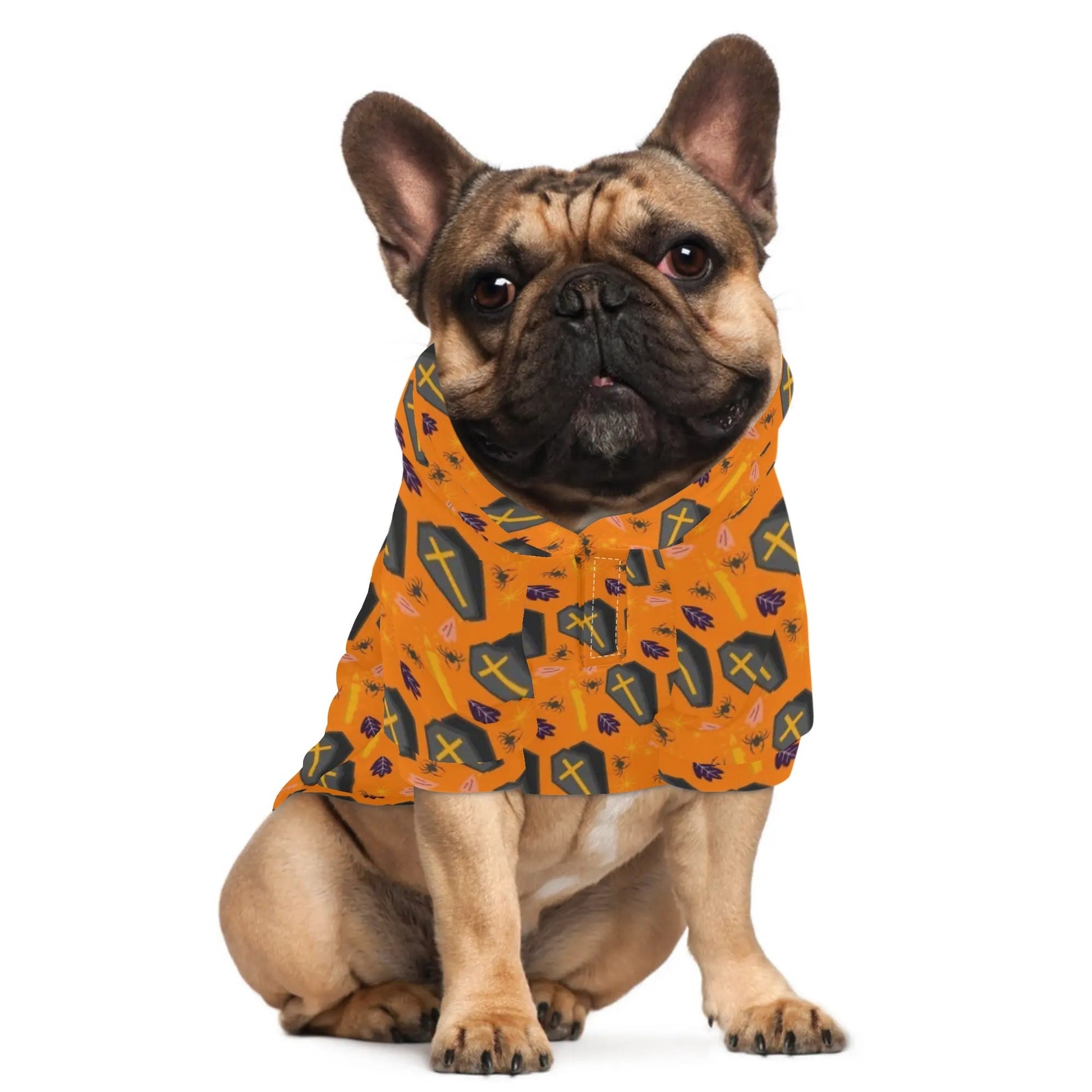 Custom Pet Halloween Hoodie – Personalized Dog or Cat Costume with Photo & Name - De Krys