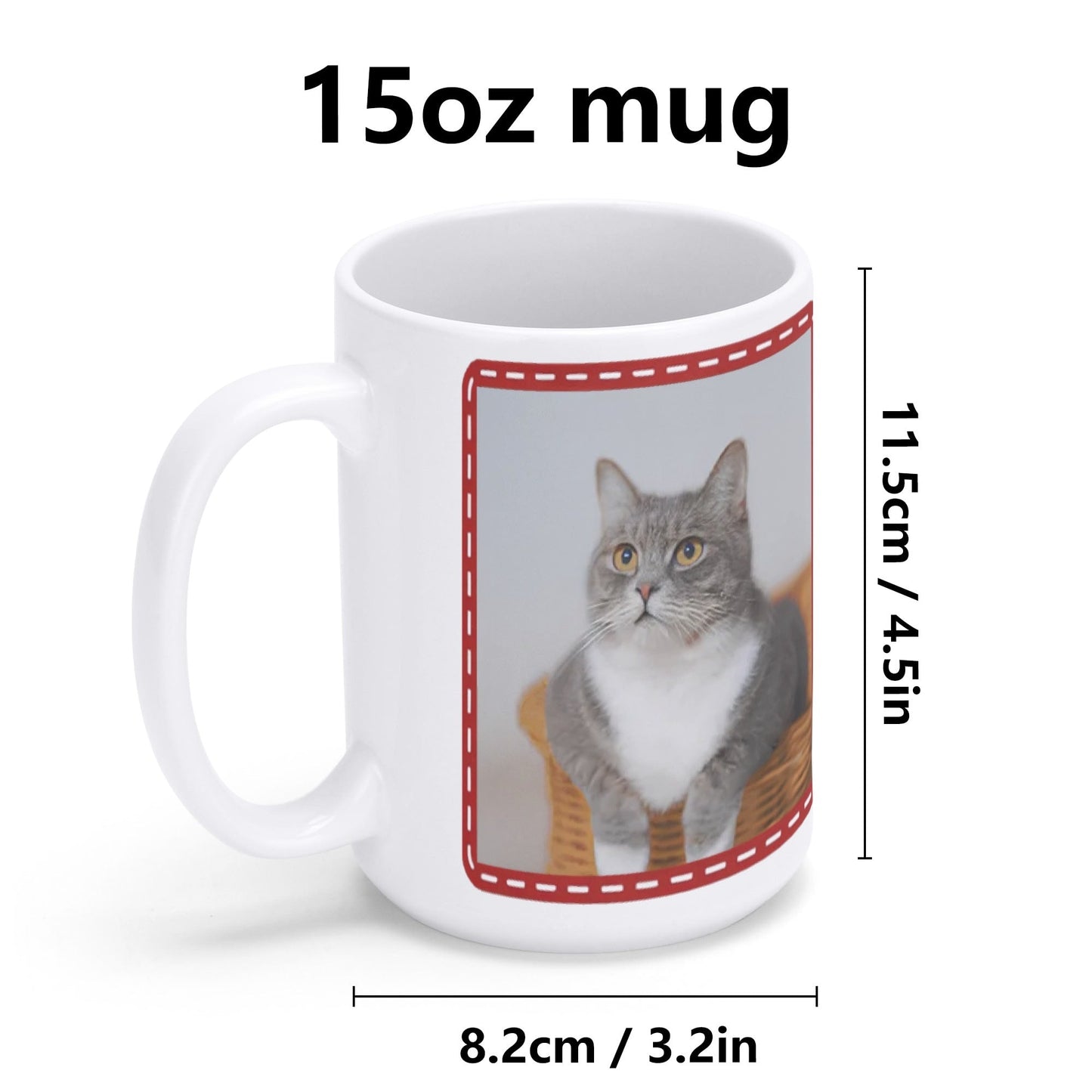 Custom Pet Photo Mug – Personalized Dog & Cat Lover Gift for Any Occasion - De Krys