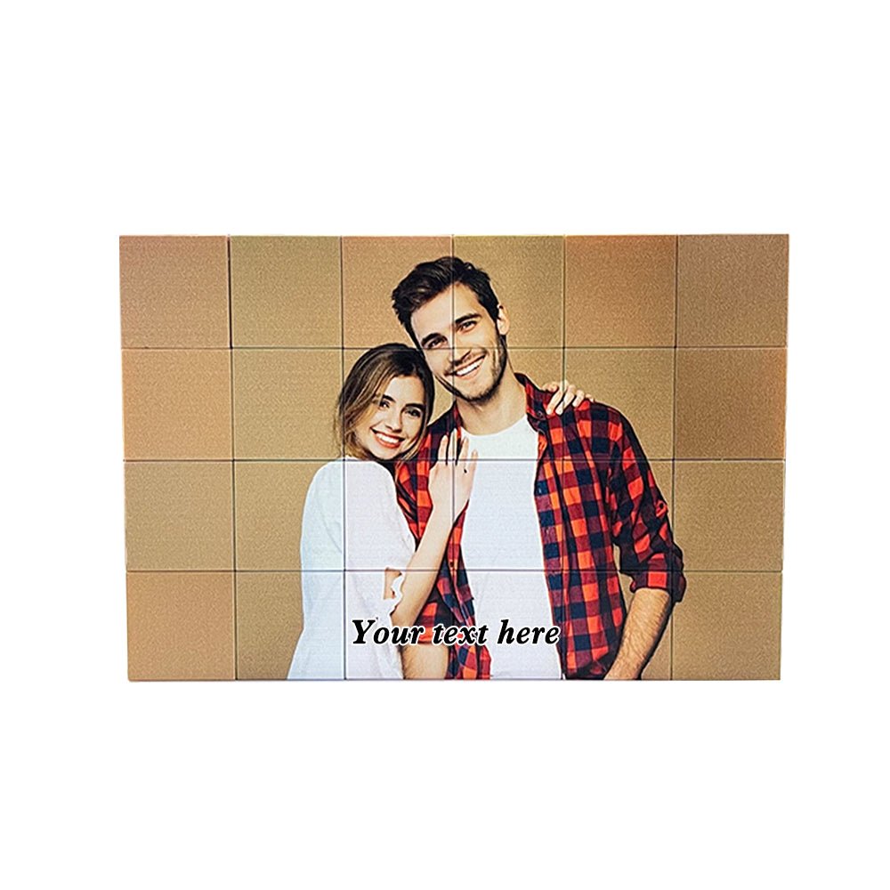 Custom Photo Block Puzzle – Personalized Interactive Keepsake - De Krys