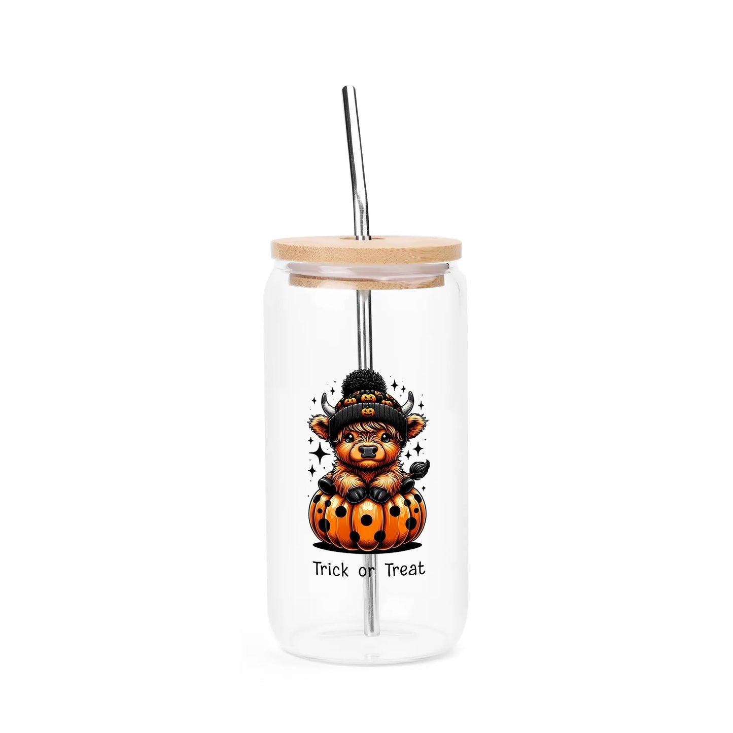 Enchanted Halloween Glass Tumbler – 16oz Personalized Cup for Witchy Fall Brews - De Krys