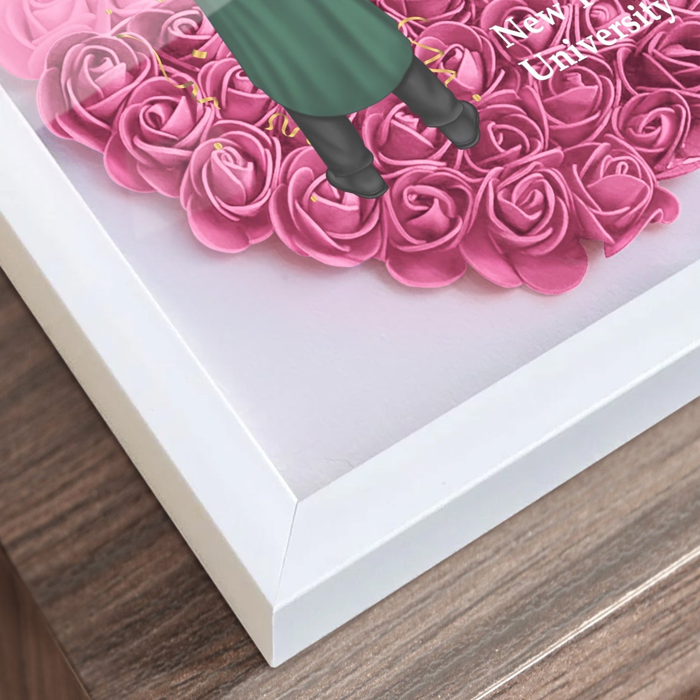 Flower Shadow Box – Personalized Graduation Gift - De Krys