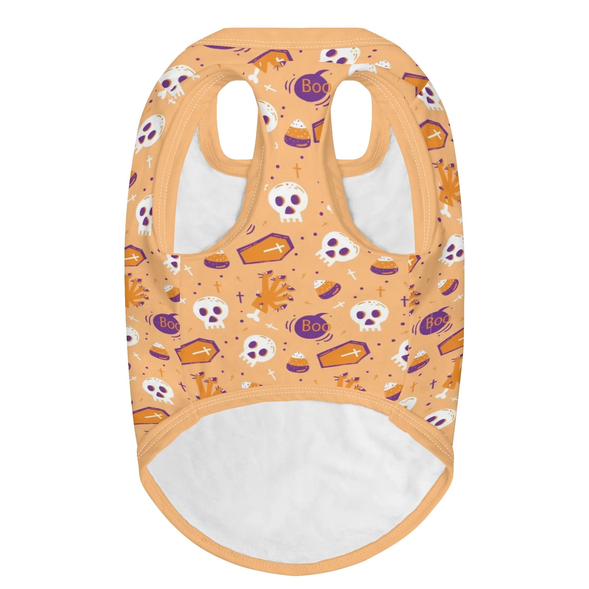 Ghost & Coffin Halloween Pet Shirt – Lightweight Tee for Dogs & Cats - De Krys