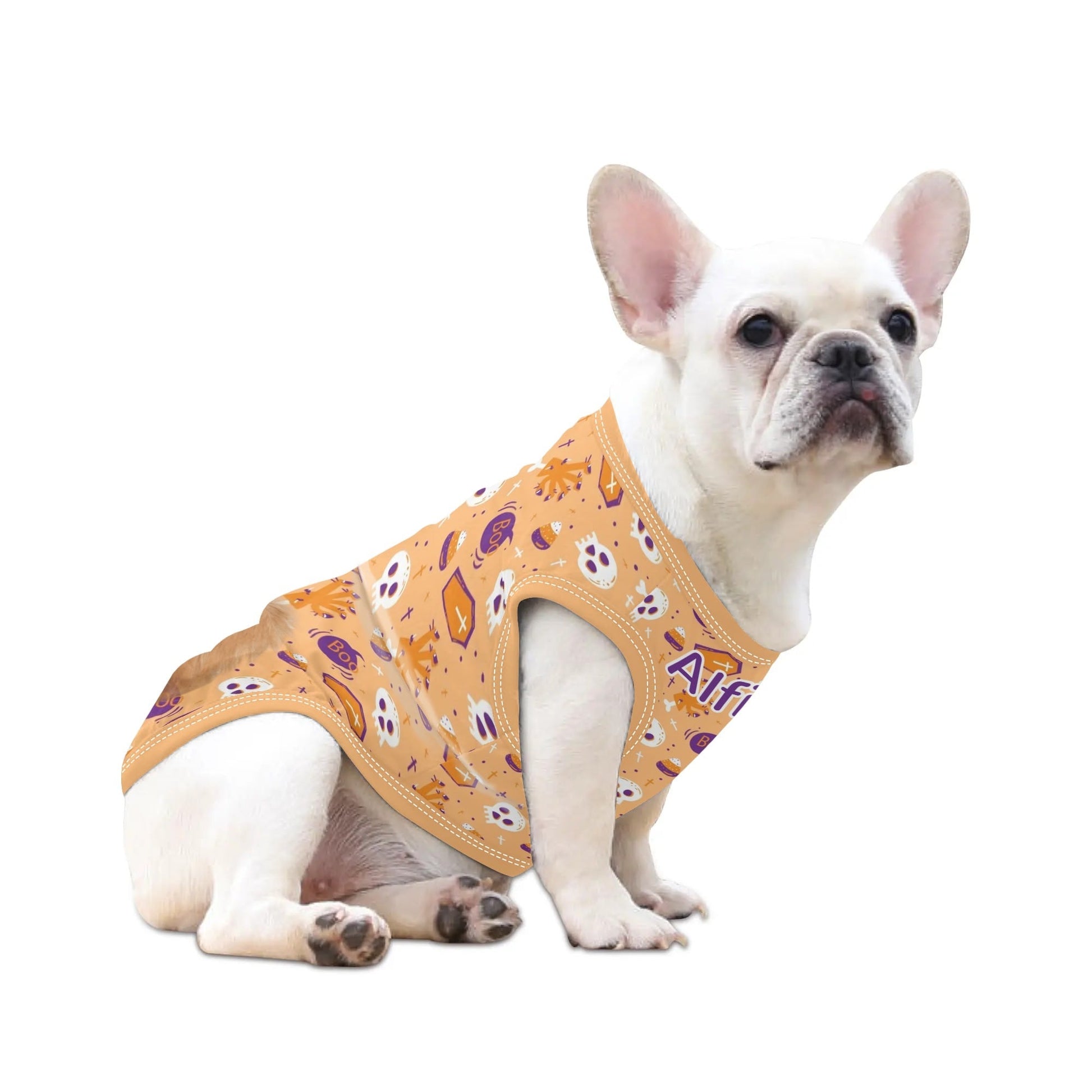 Ghost & Coffin Halloween Pet Shirt – Lightweight Tee for Dogs & Cats - De Krys