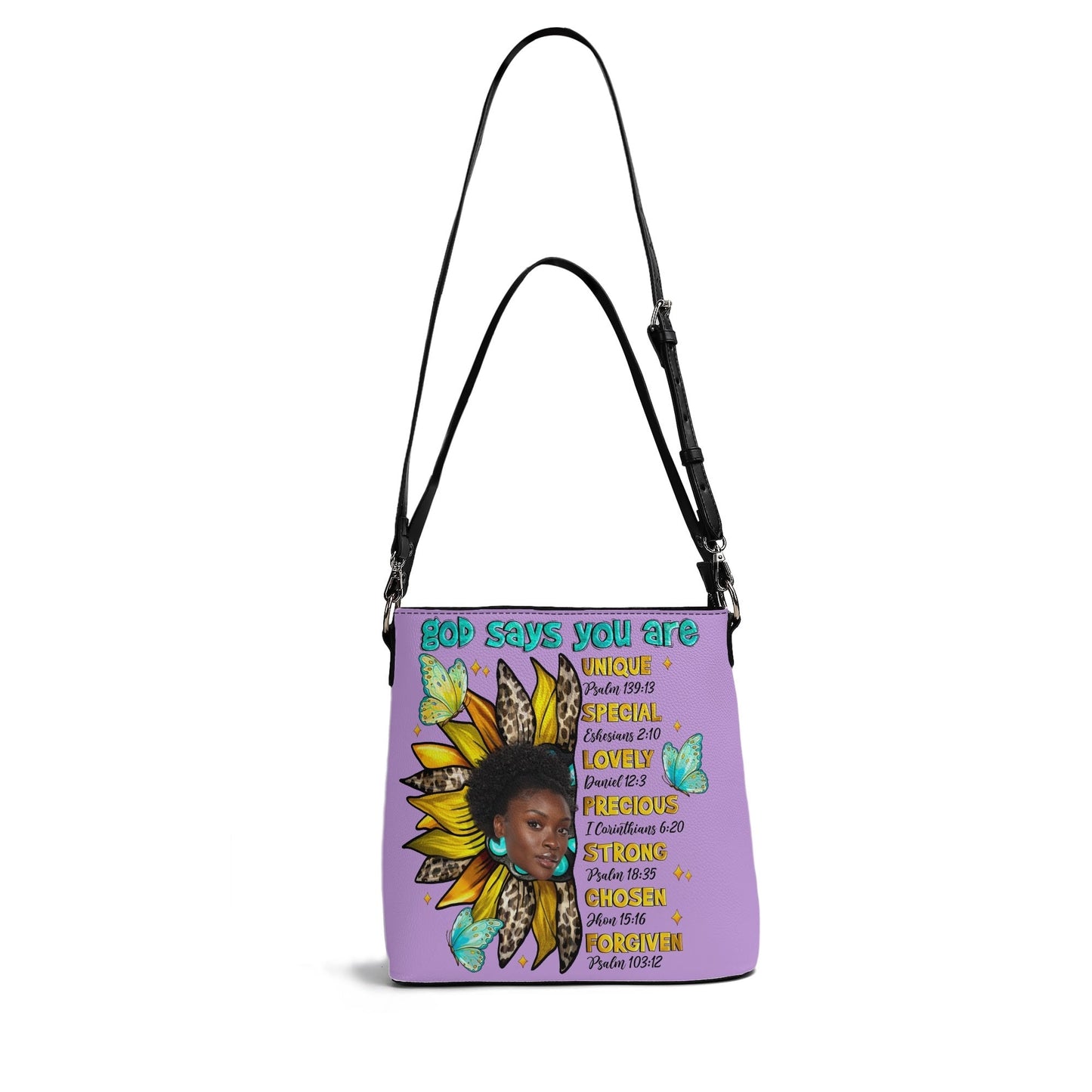 God Says You Are Personalized Handbag 🌻 Custom Photo Faith-Based Purse - De Krys