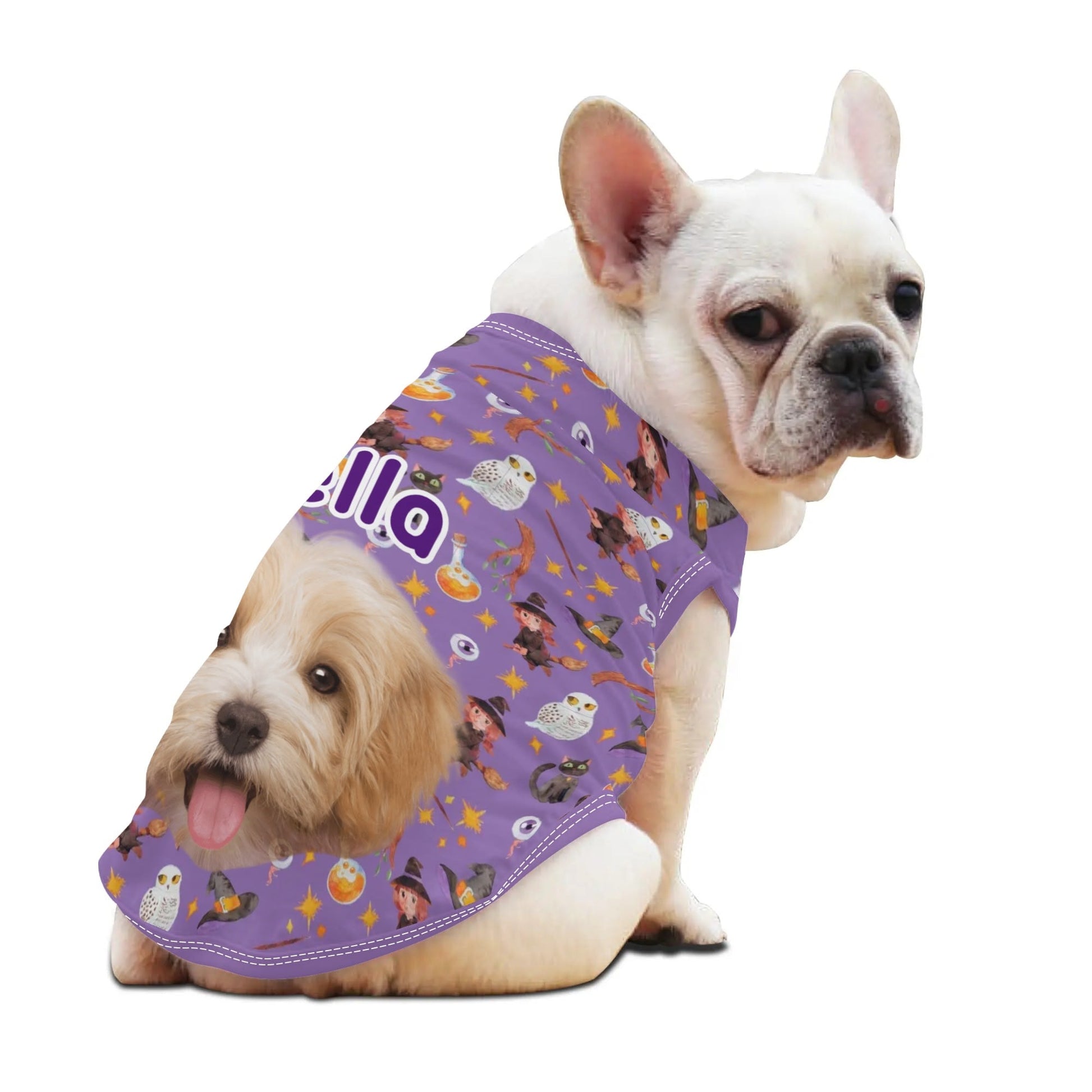 Halloween Pet Costume Shirt – Breathable Ghost & Skull Tee for Dogs & Cats - De Krys