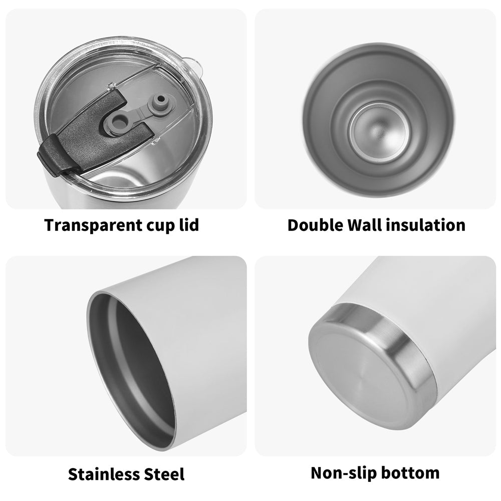 Haunted Teddy āNo Tricks, Just Treatsā Halloween Tumbler ā 20oz Custom Spooky Cute Stainless Steel Mug - De Krys