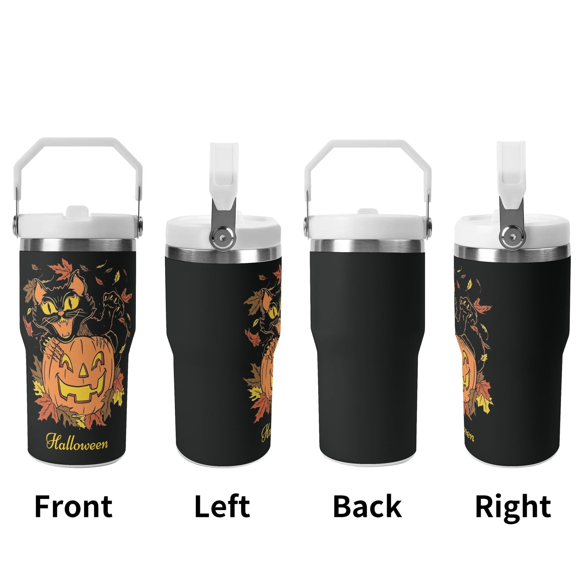 Limited Edition Personalized Black Cat Halloween Tumbler - Add your name below - De Krys