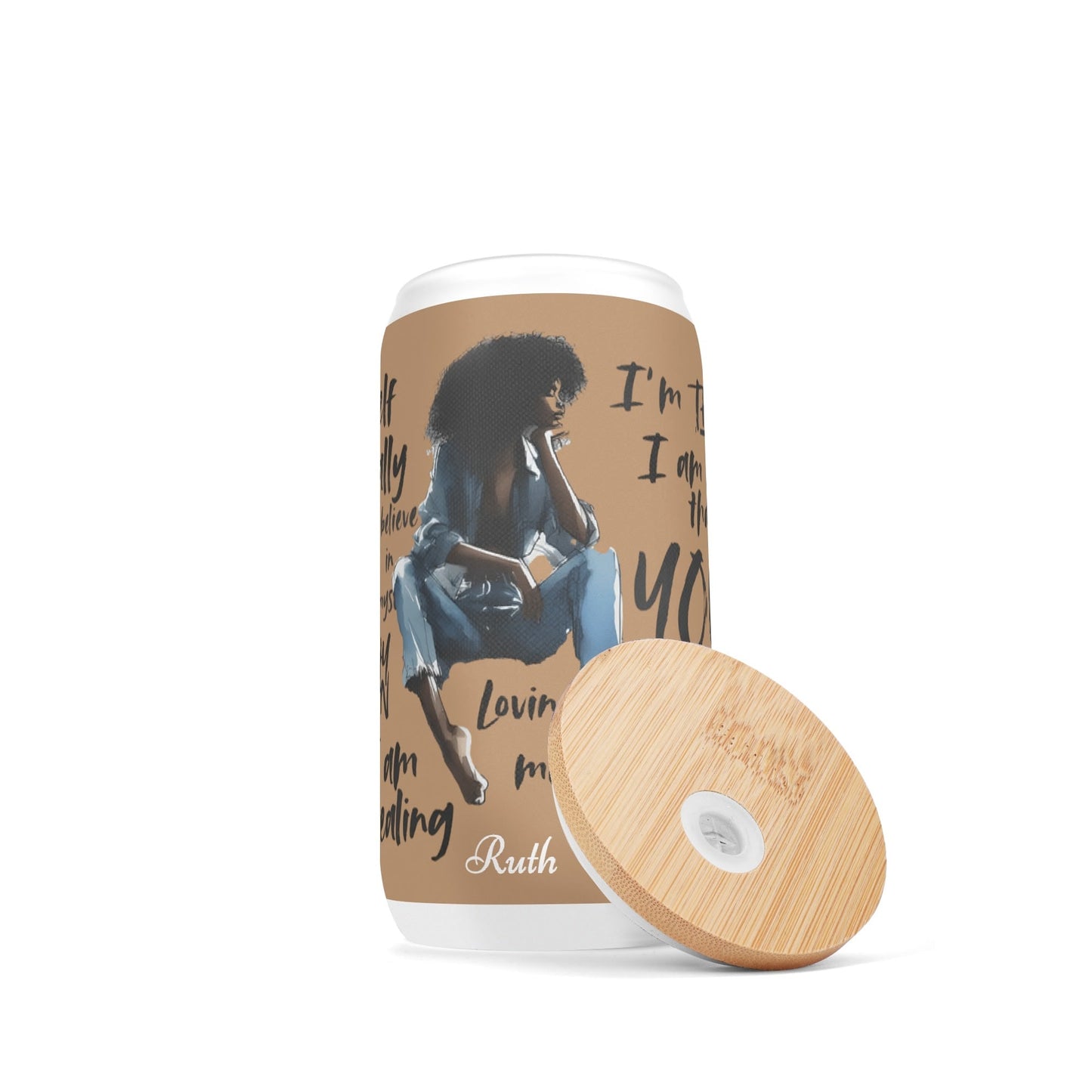 Personalized Afrocentric Affirmation Tumbler • Custom Name Gift - De Krys