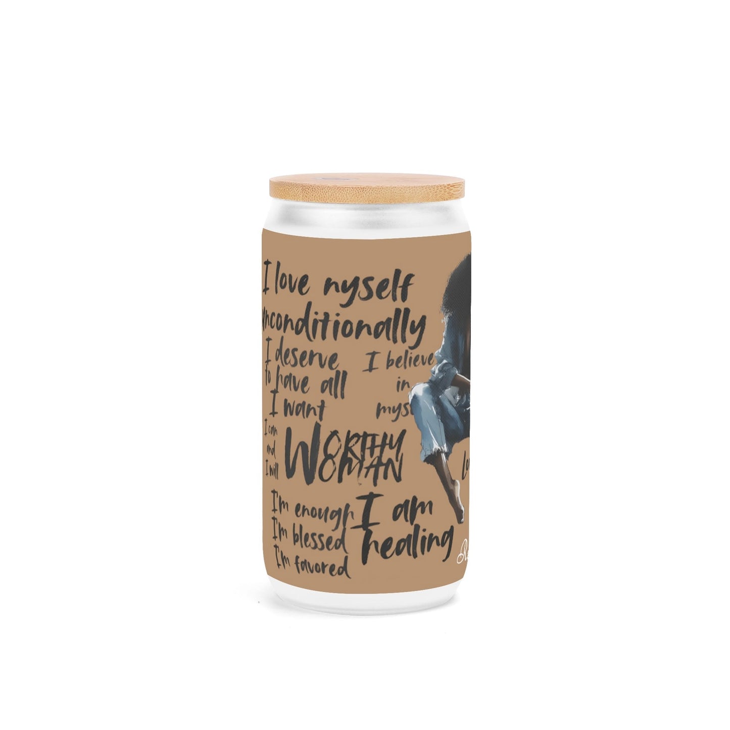 Personalized Afrocentric Affirmation Tumbler • Custom Name Gift - De Krys