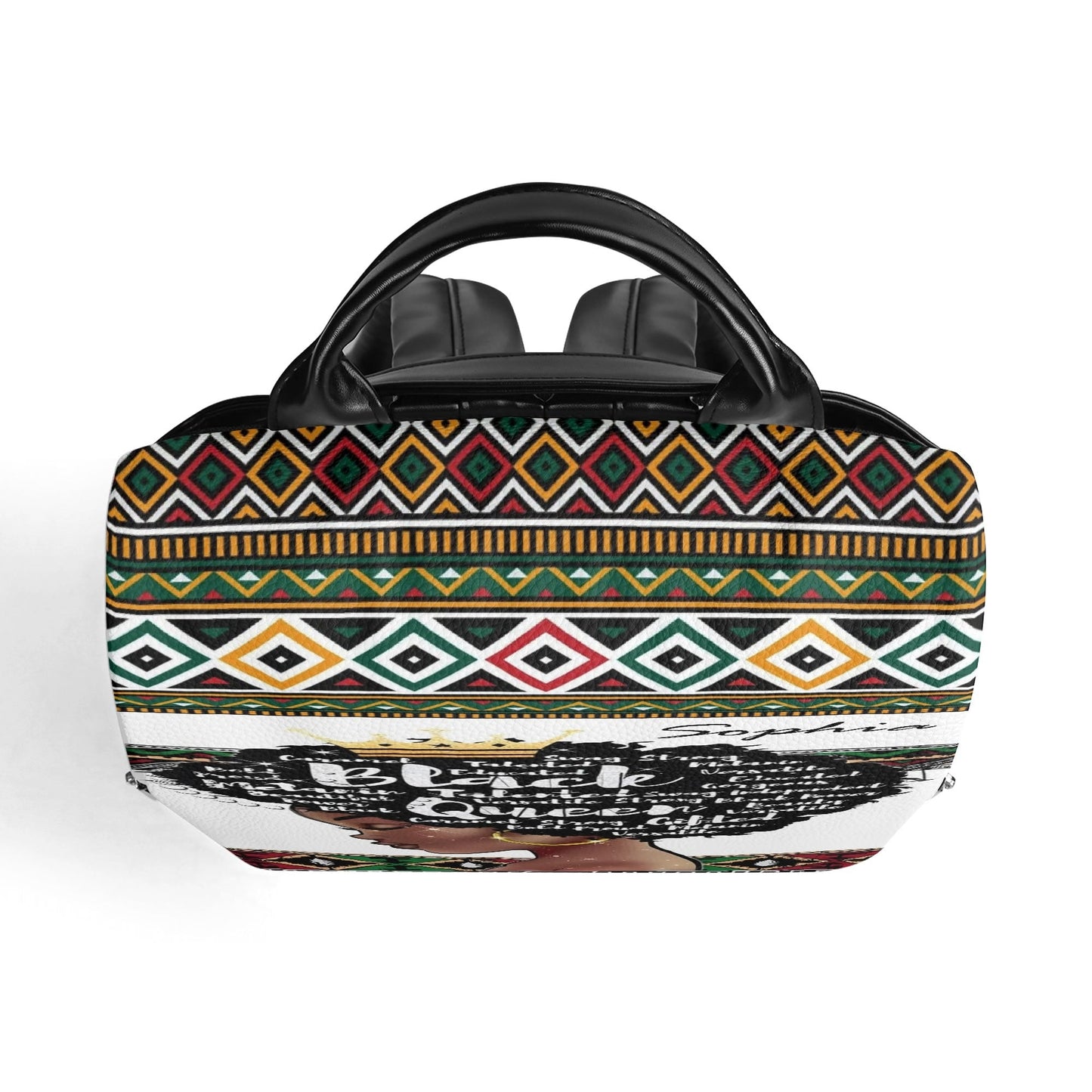 Personalized Afrocentric Backpack • Custom Black Queen Bag - De Krys