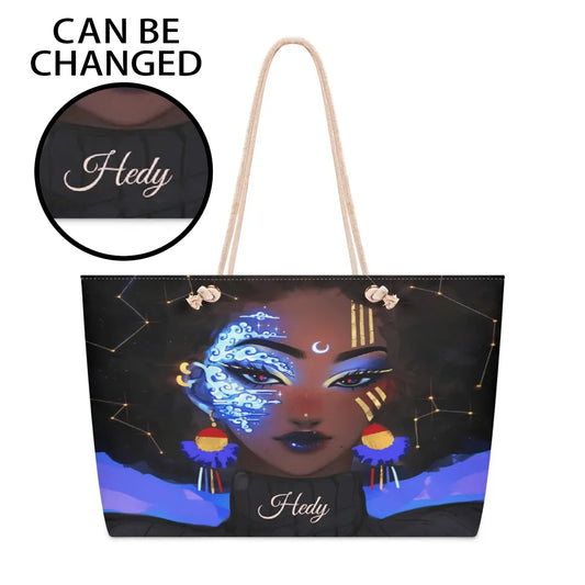 Personalized Afrocentric Tote Bag • Custom Name Fashion Accessory - De Krys