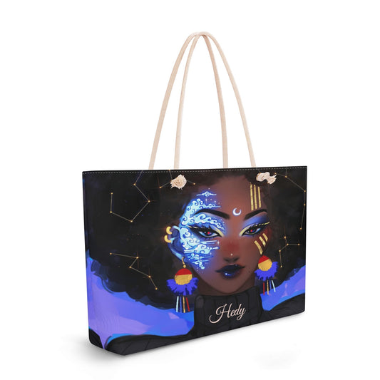Personalized Afrocentric Tote Bag • Custom Name Fashion Accessory - De Krys