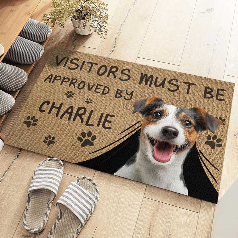 Custom pet doormat gift for dog lovers