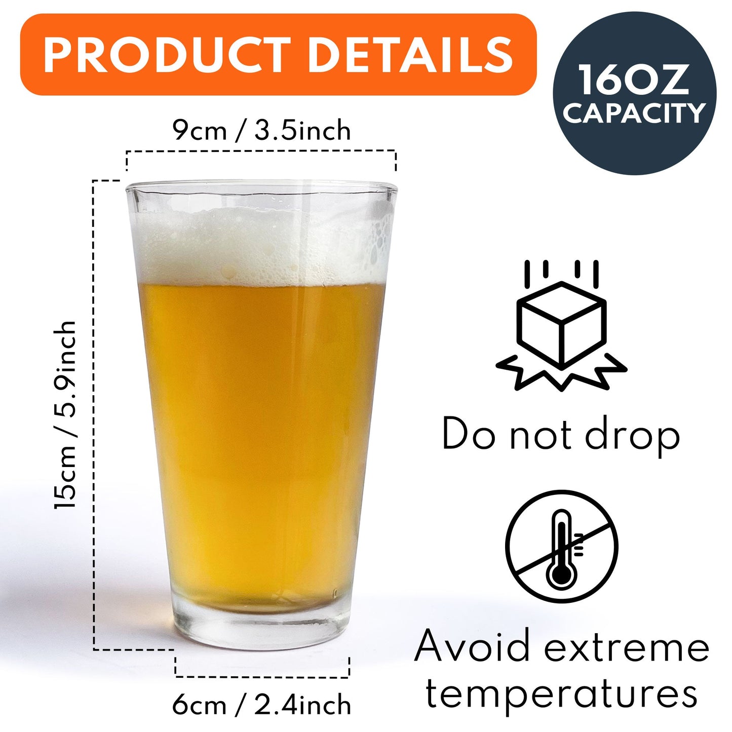 Personalized Drunk Rescue Beer Glass – Custom Husband & Wife - De Krys