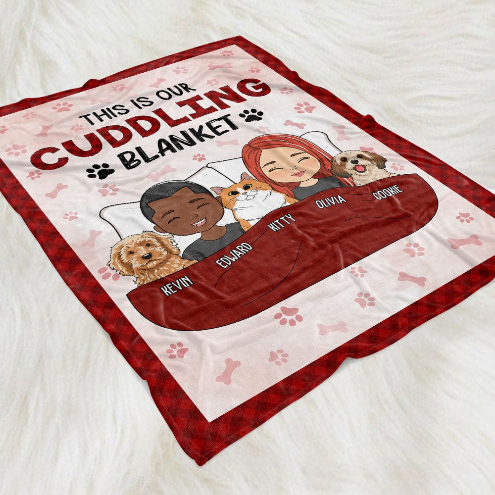 Personalized Family & Pet Cuddle Blanket – Custom Throw - De Krys