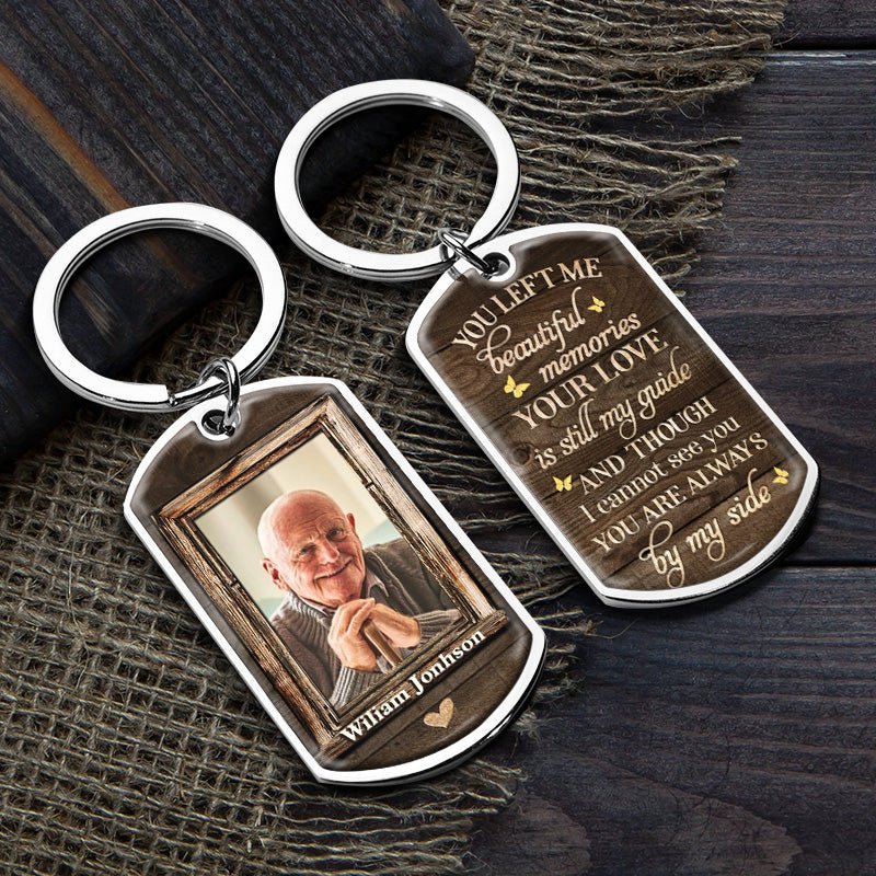 Personalized Memorial Photo Keychain – In Loving Memory - De Krys