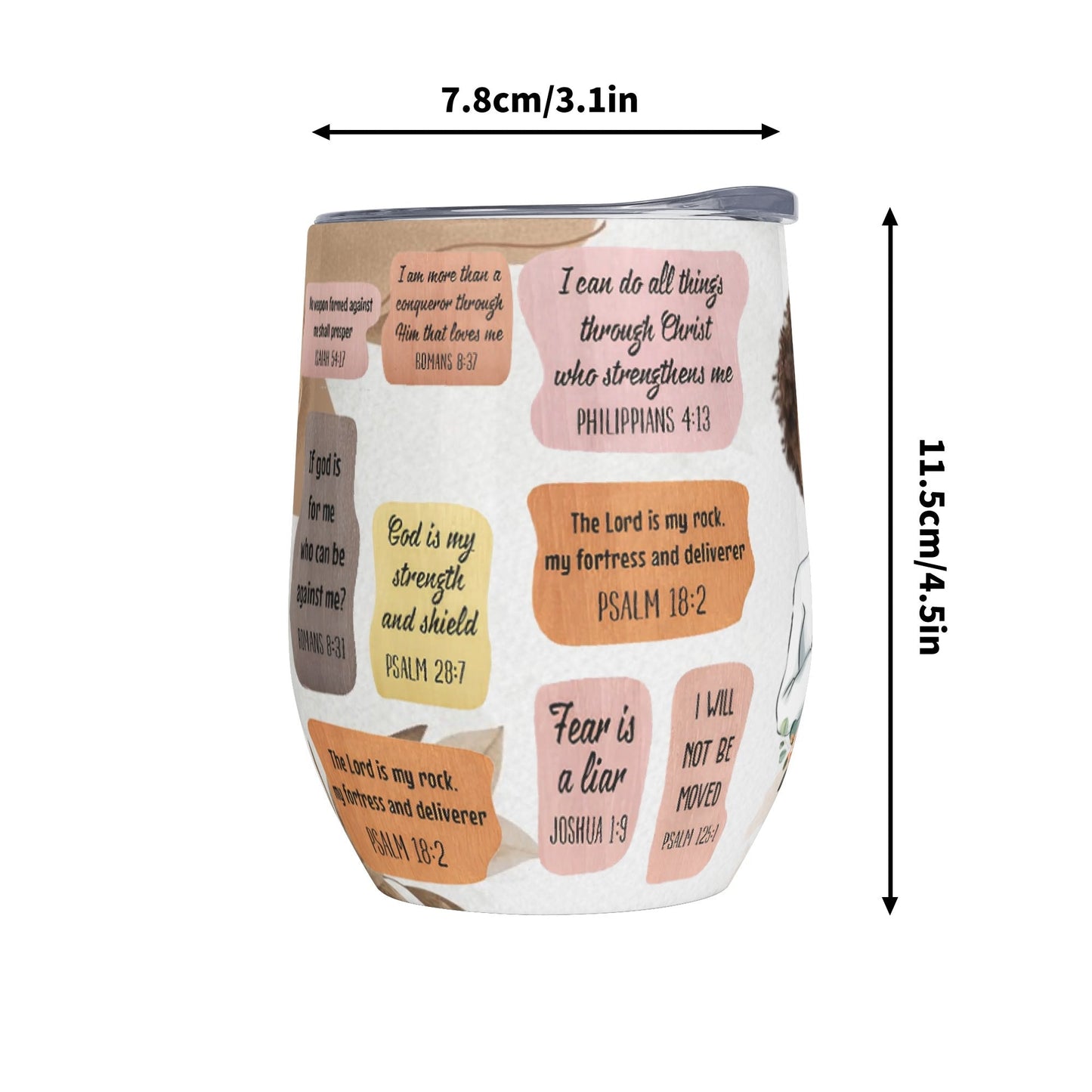 Personalized Scripture Tumbler • Custom Photo Christian Gift - De Krys