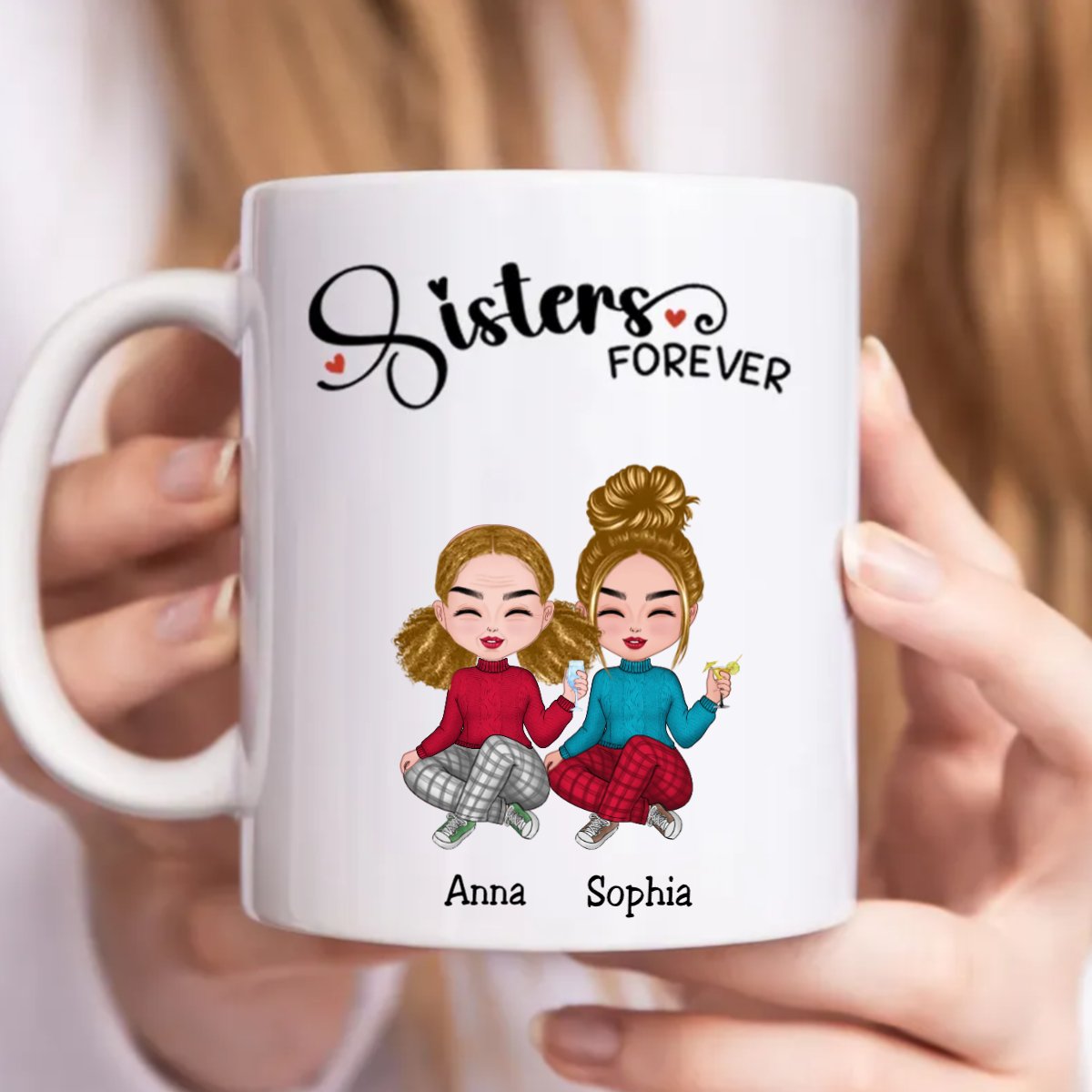 Personalized Sisters Forever Mug – A Custom Gift That Celebrates the Power of Sisterhood - De Krys
