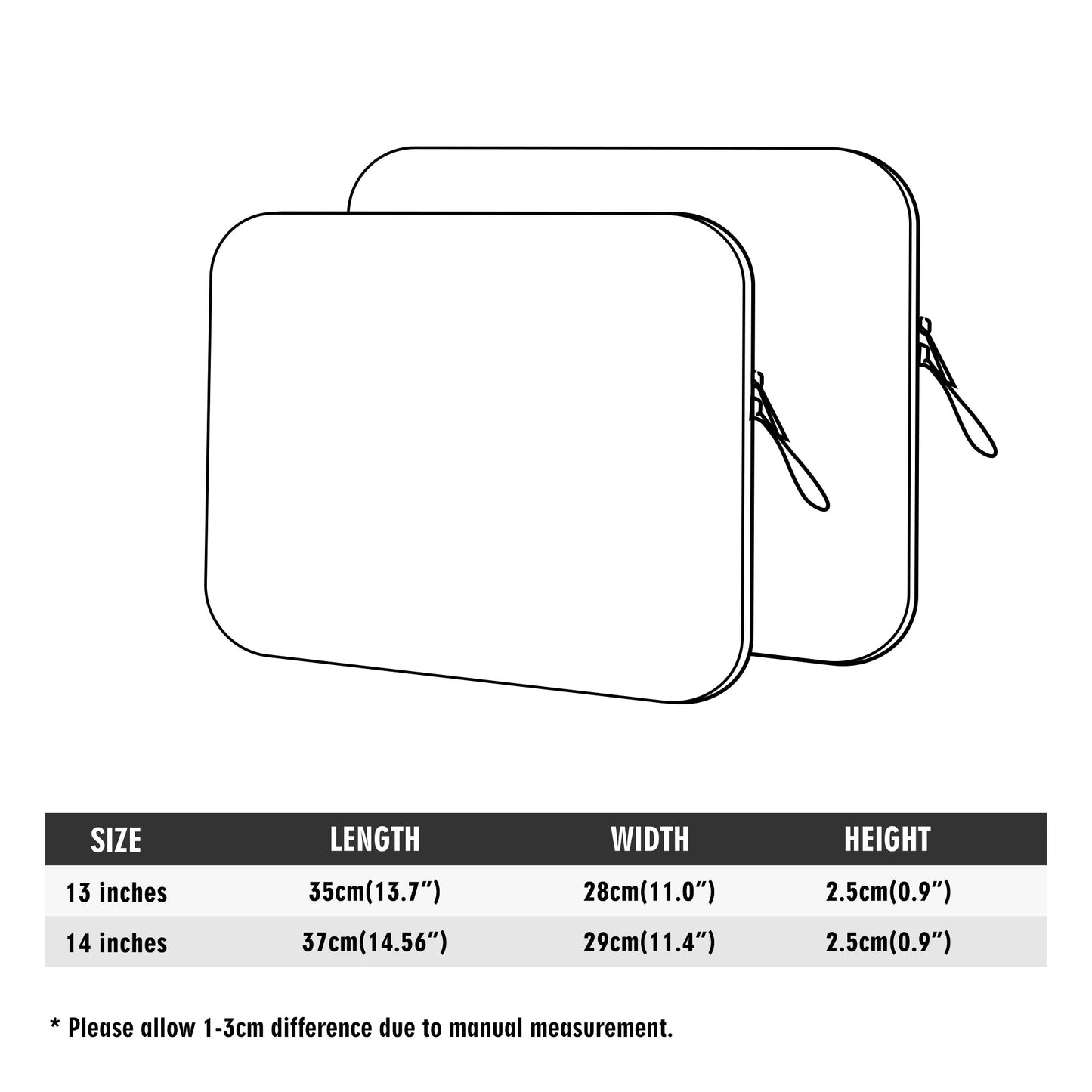 Teacher laptop case with motivational words, nutrition facts chart, and custom name desig