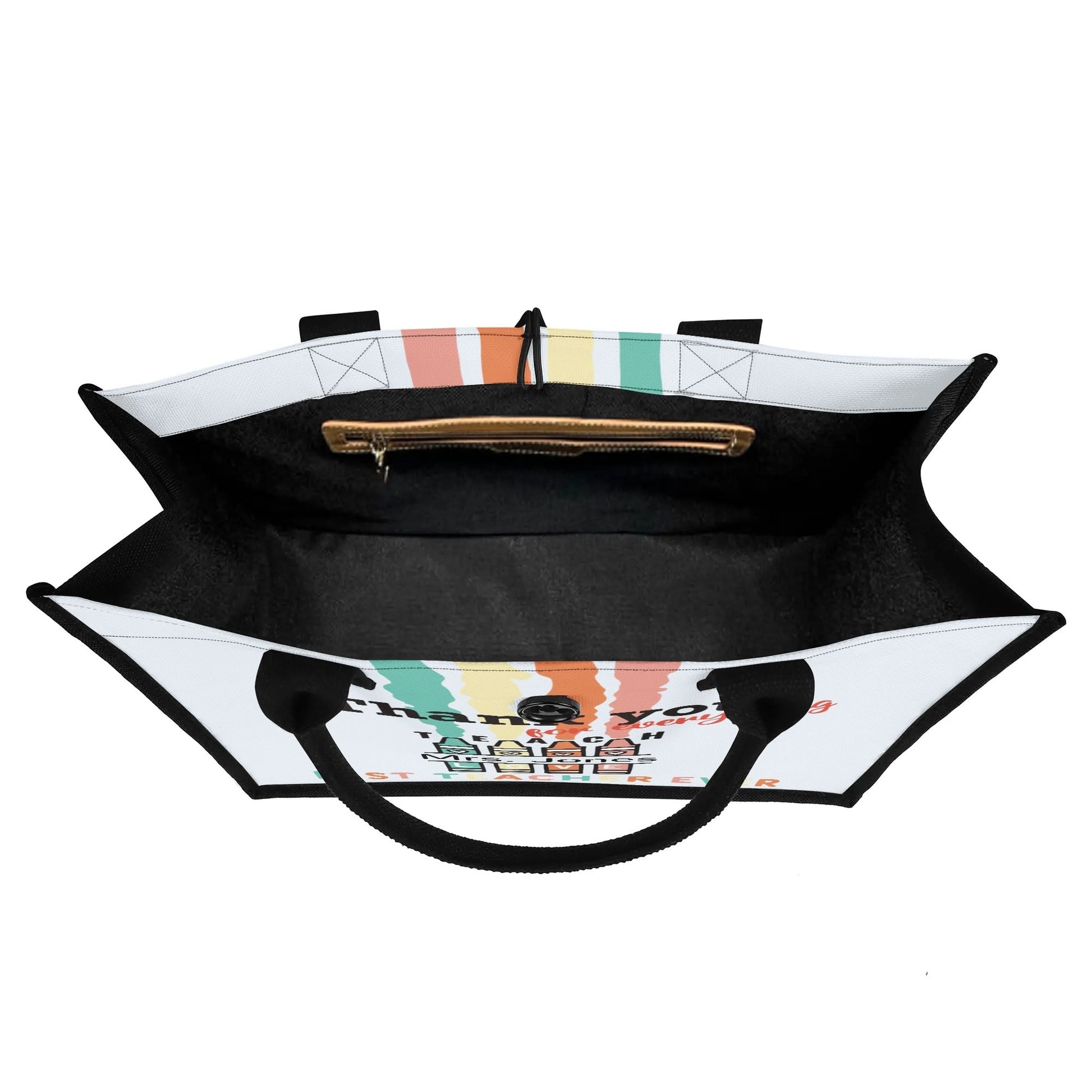 Personalized Teacher Tote Bag | Thank You Gift with Crayon Design - De Krys