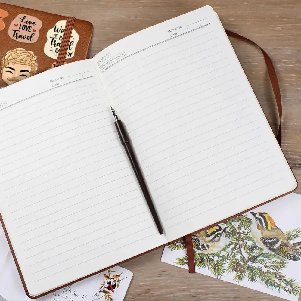 Personalized Travel Girl Journal – Custom Name Notebook - De Krys