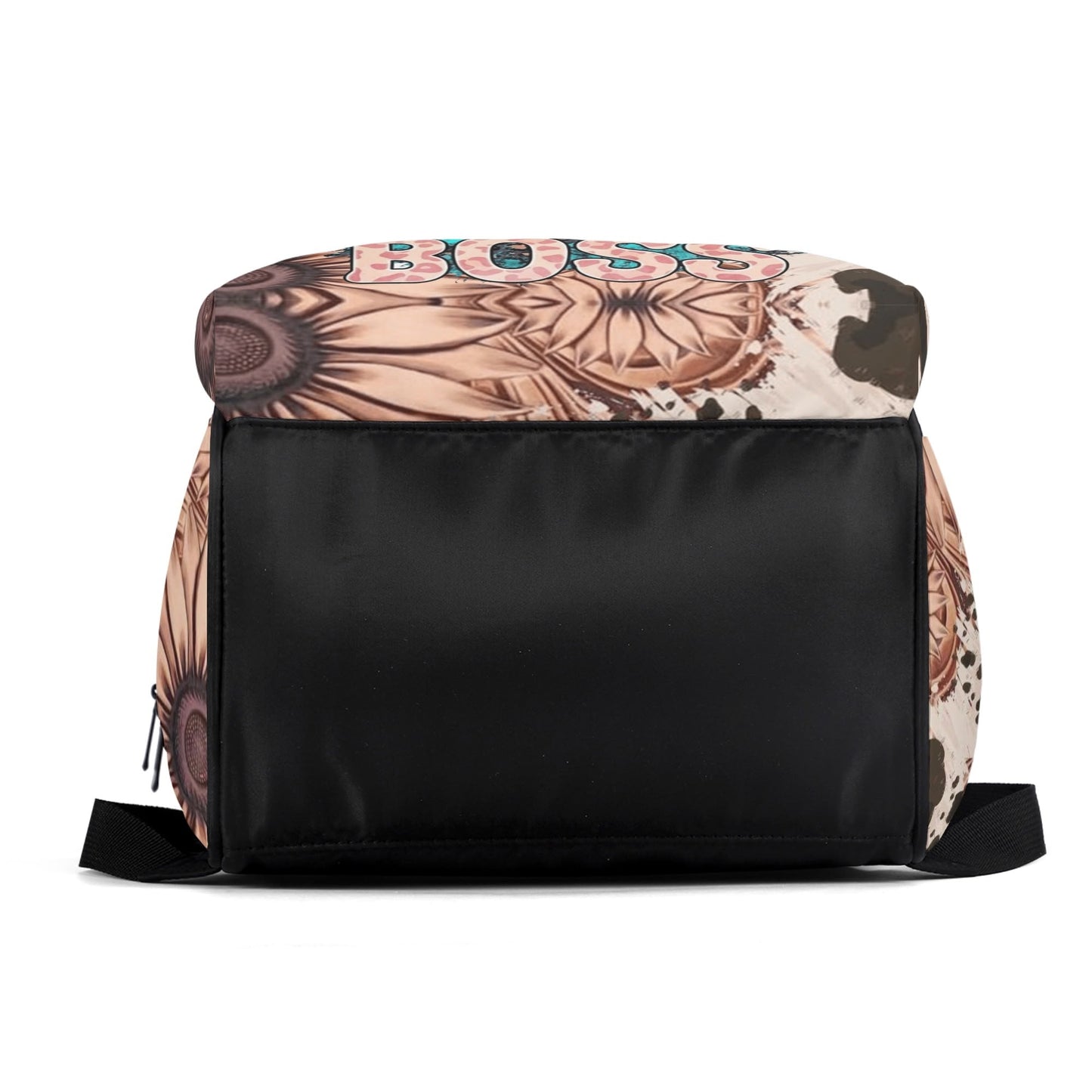 Wife Mom Boss Personalized Backpack – Custom Name Floral Bag for Women Balancing It All - De Krys