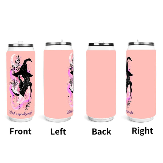 Witch’s Spooky Night | Pink Halloween Tumbler | Add Your Name! - De Krys