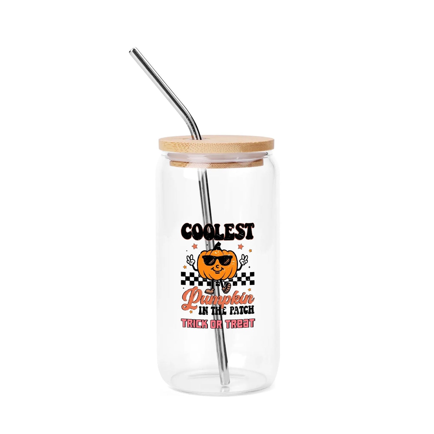 Witchy Black Cat Glass Tumbler – 16oz Personalized Halloween Drinkware - De Krys