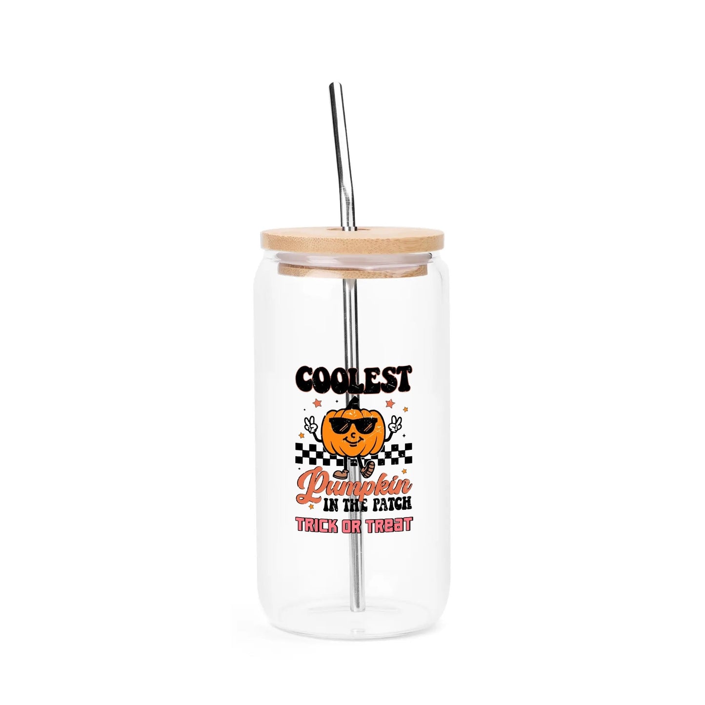 Witchy Black Cat Glass Tumbler – 16oz Personalized Halloween Drinkware - De Krys