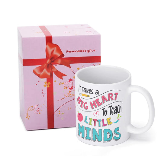 Custom Teacher Mug – Rainbow Personalized Gift for Women | Teach Love Inspire