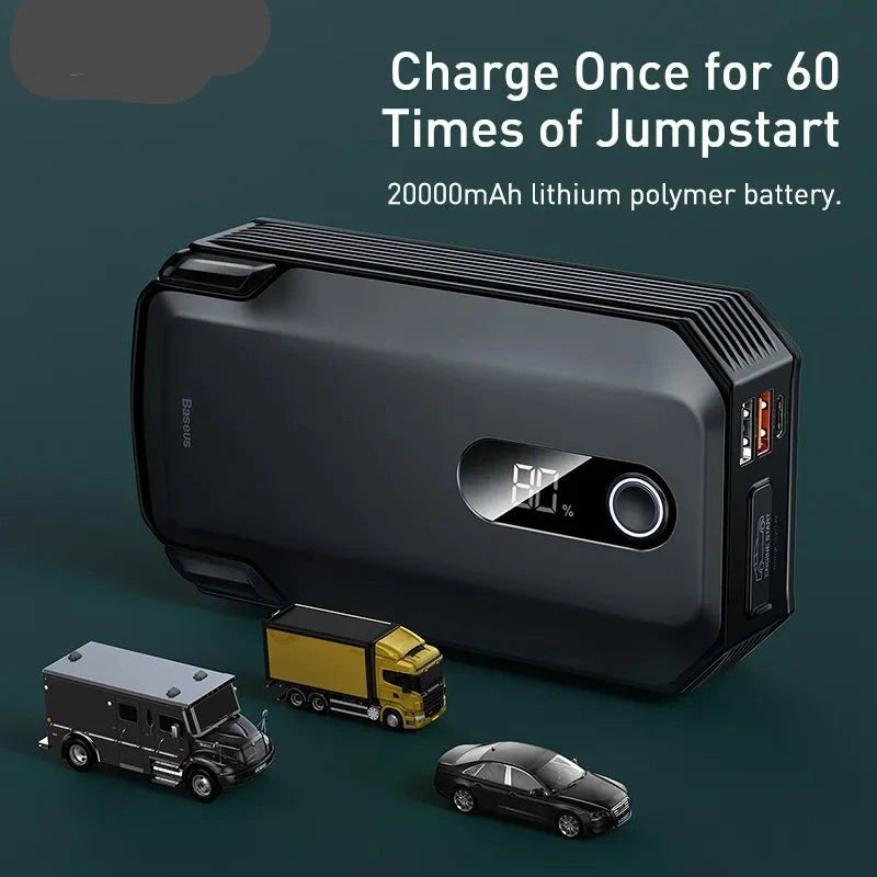 20000Mah Jump Starter Power Bank 2000A 12V Portable Car Battery Starter Emergency AUTO Booster Starting Device Jump Start
