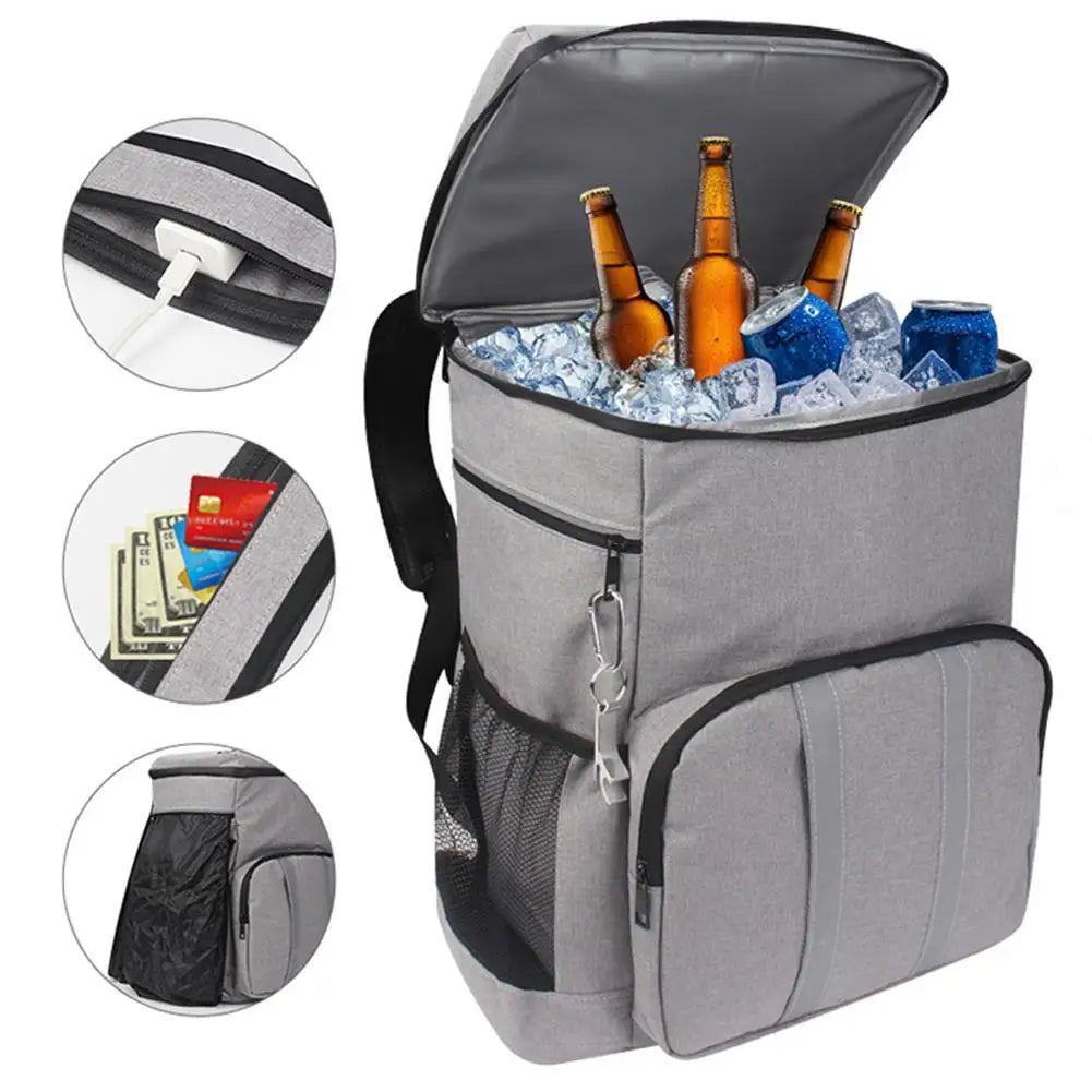 Cooler Backpack 20L Insulated Backpack Coolers Lightweight Leak-Proof Backpack for Men Women Hiking Camping Picnic Bag Dropship