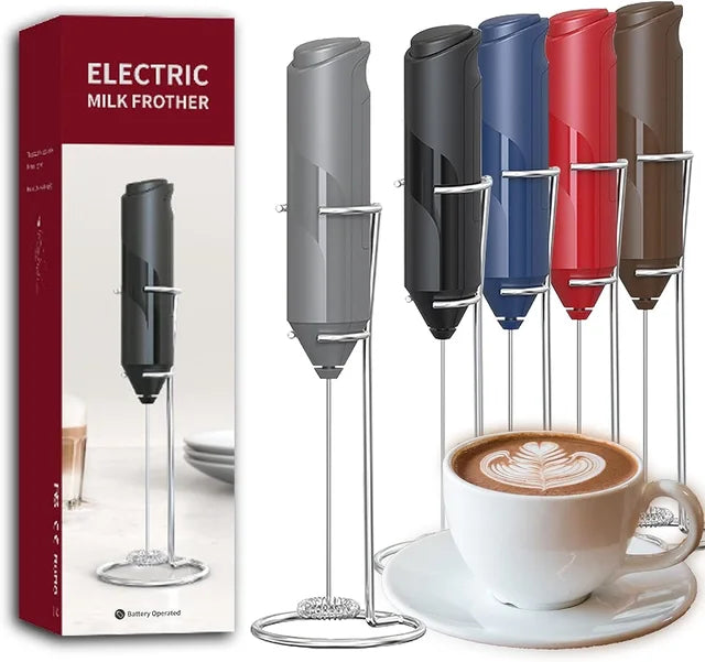 Electric Milk Foamer Coffee Maker Hand Mixer Cappuccino Ground Foam Blender Egg Beater Type Convenient Small Power
