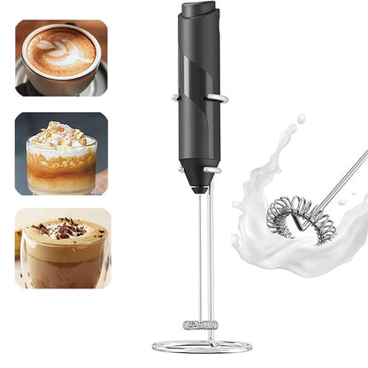 Electric Milk Foamer Coffee Maker Hand Mixer Cappuccino Ground Foam Blender Egg Beater Type Convenient Small Power