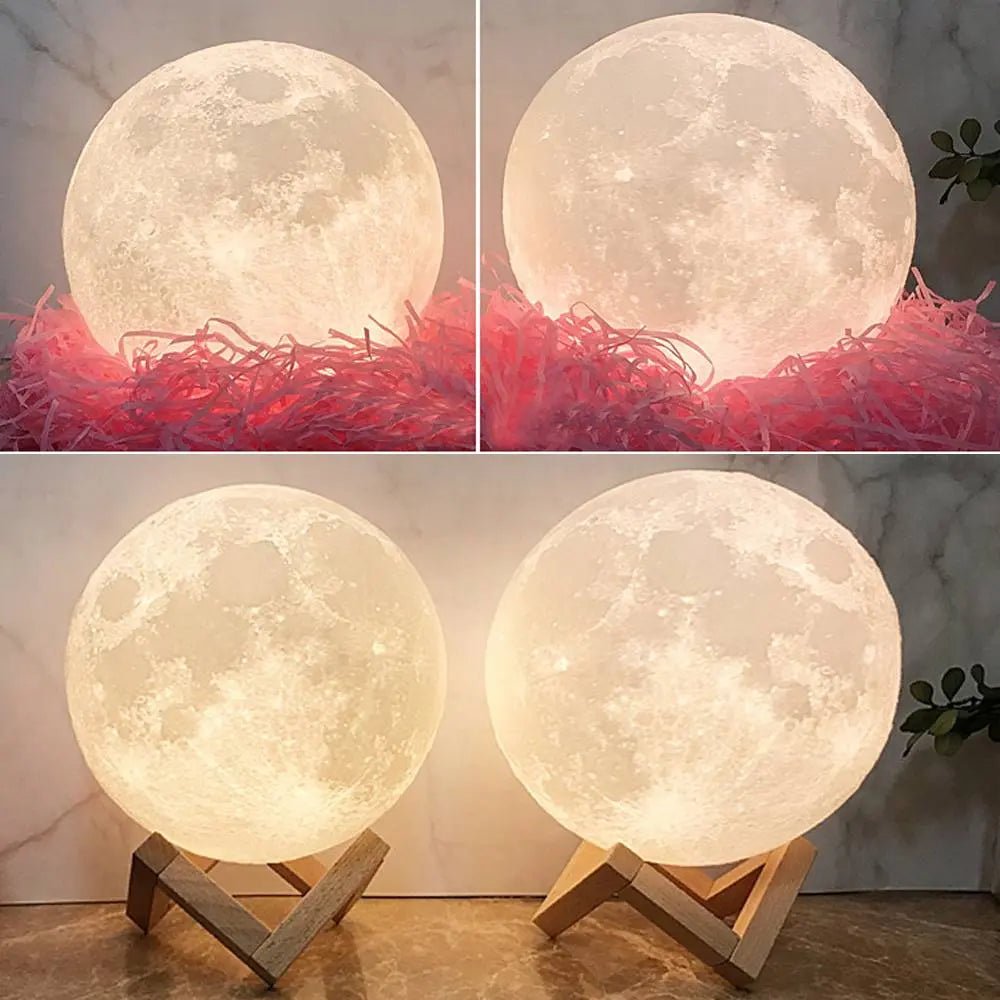 Custom 3D Moon Photo Lamp – Personalized Memory Globe - De Krys
